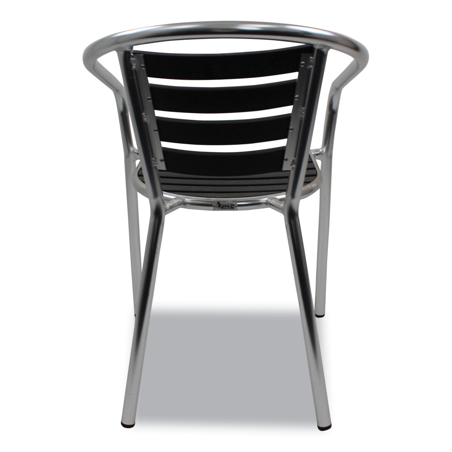 Pinzon Series Chairs, Support Up to 300 lb, 18" Seat Height, Black/Silver Seat, Black/Silver Back, Silver Base