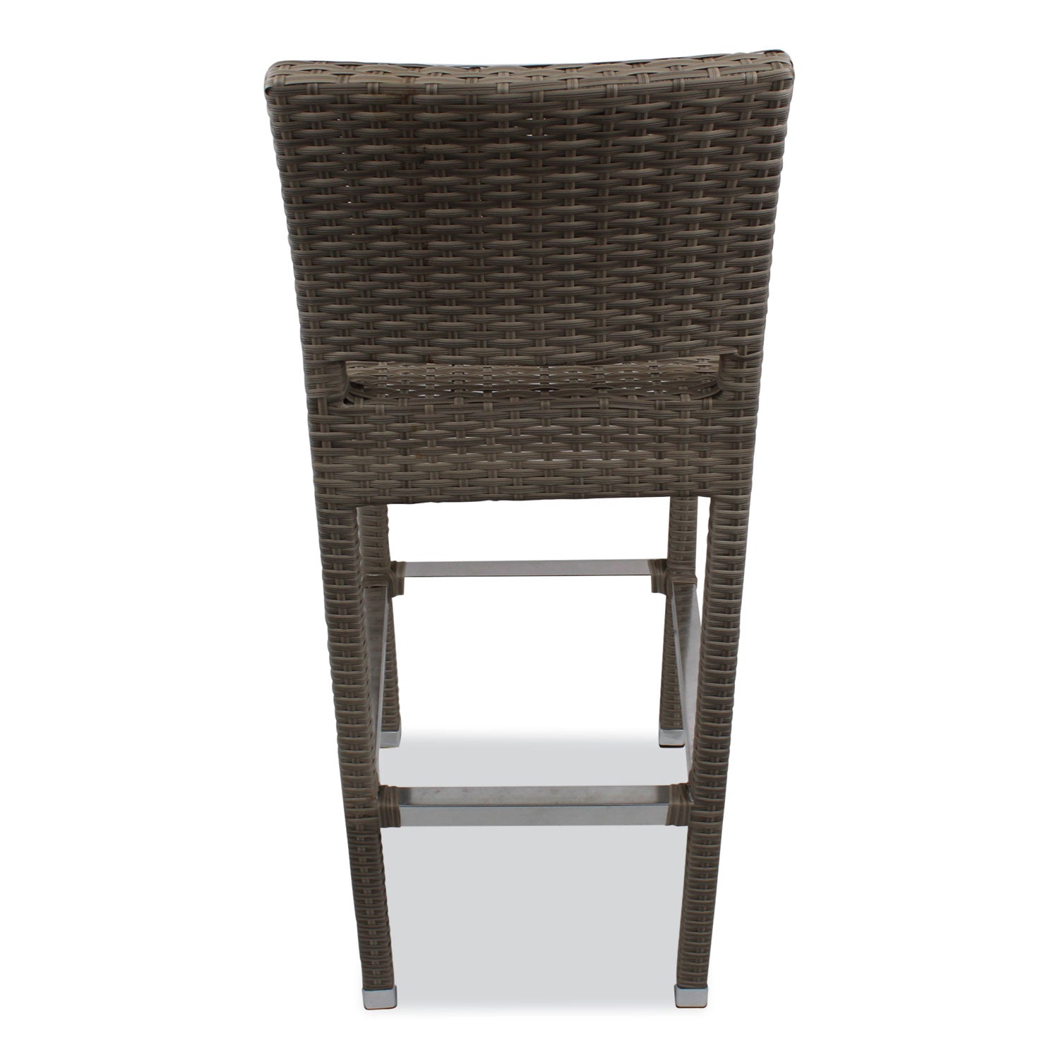 Gama Series Barstools, Supports Up to 300 lb, 31.25" Seat Height, Ivory Seat, Ivory Back, Ivory Base