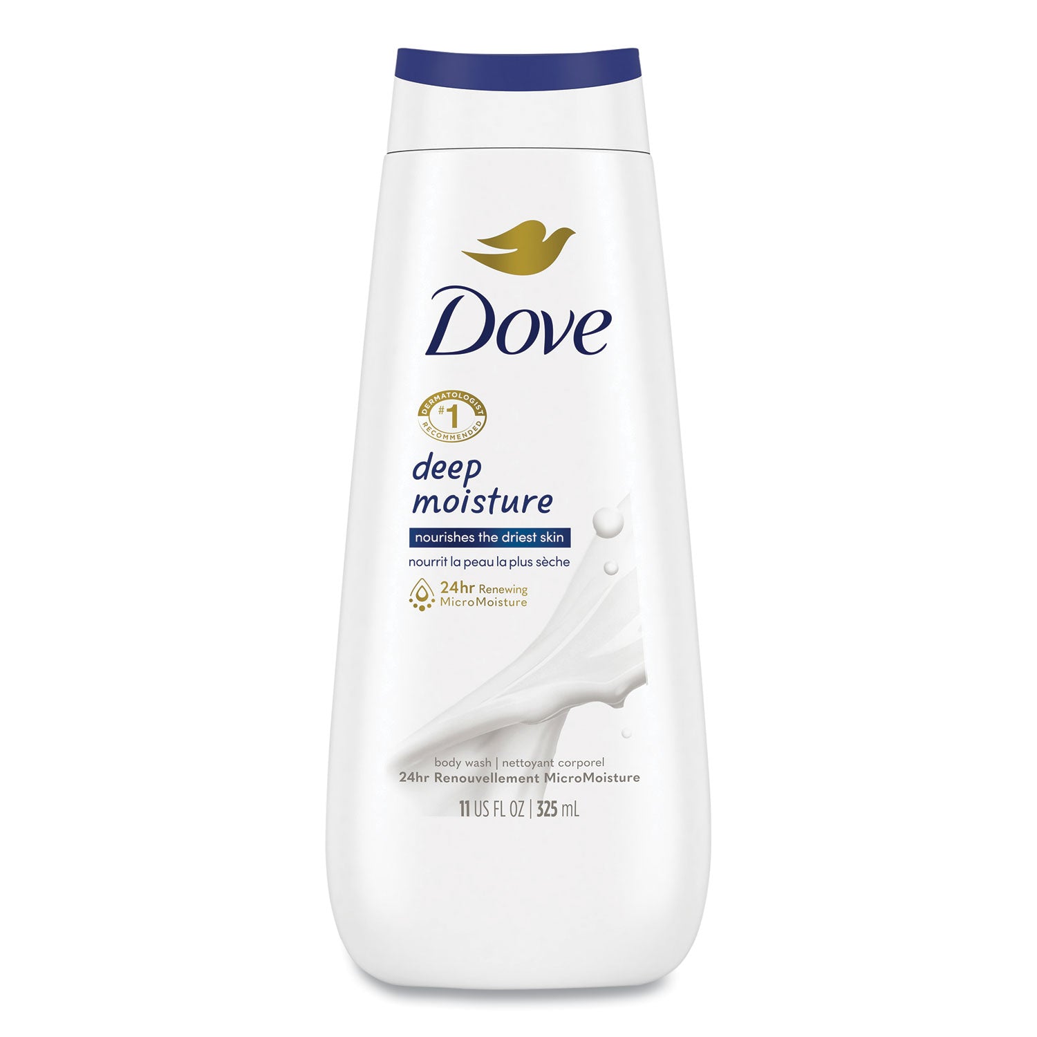 Dove Deep Moisture Body Wash - 11.97 fl oz - 12 oz - Bottle Dispenser - Body - Moisturizing - White - Sulfate-free, pH Balanced, Rich Lather - 6 / Carton