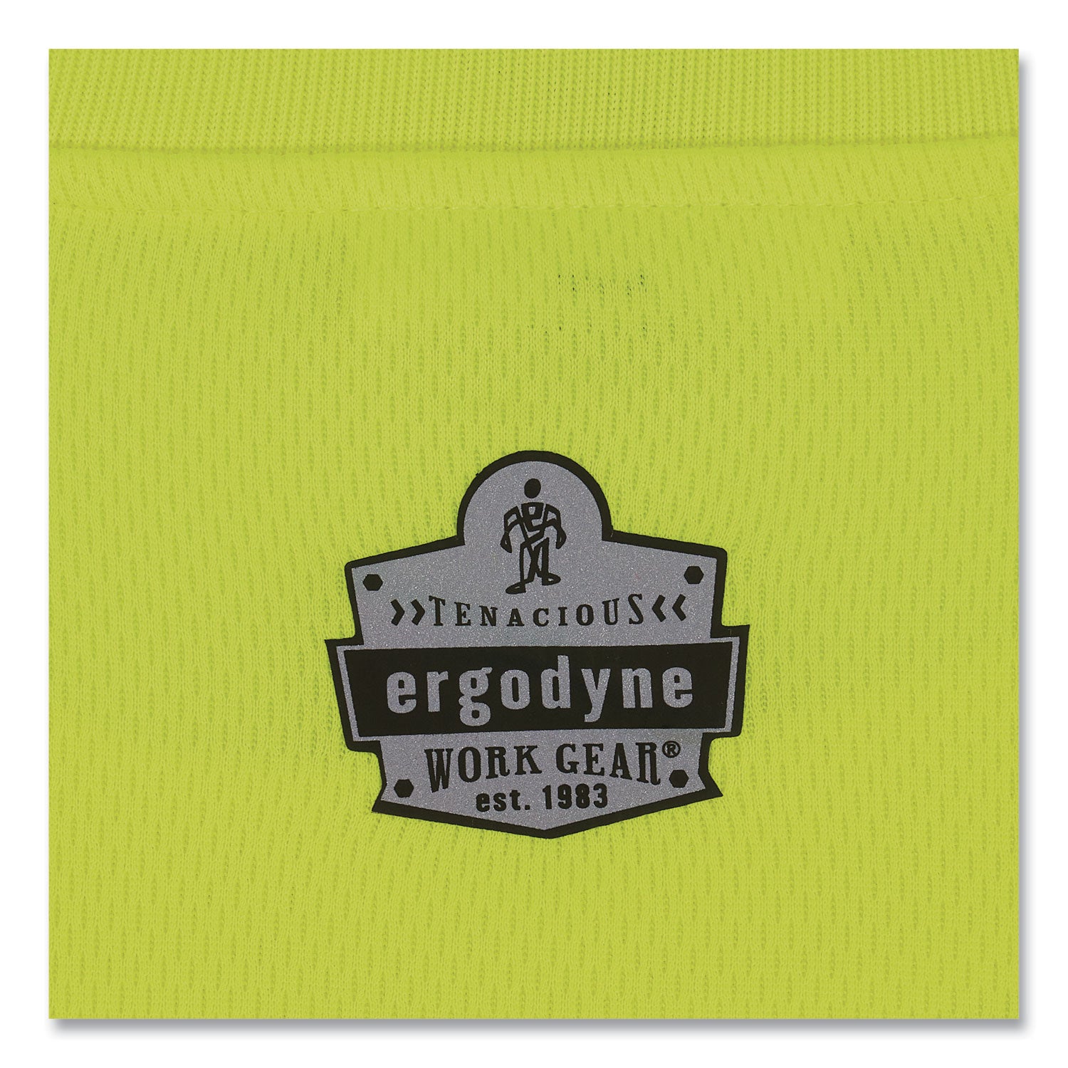 Ergodyne 8091 Non-Certified Long Sleeve T-Shirt, Large, Polyester, Lime, 1 Each