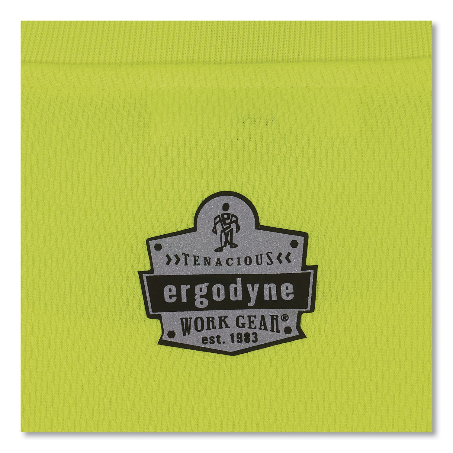 Ergodyne 8091 Non-Certified Long Sleeve T-Shirt, Medium, Lime, Polyester, 1 Each
