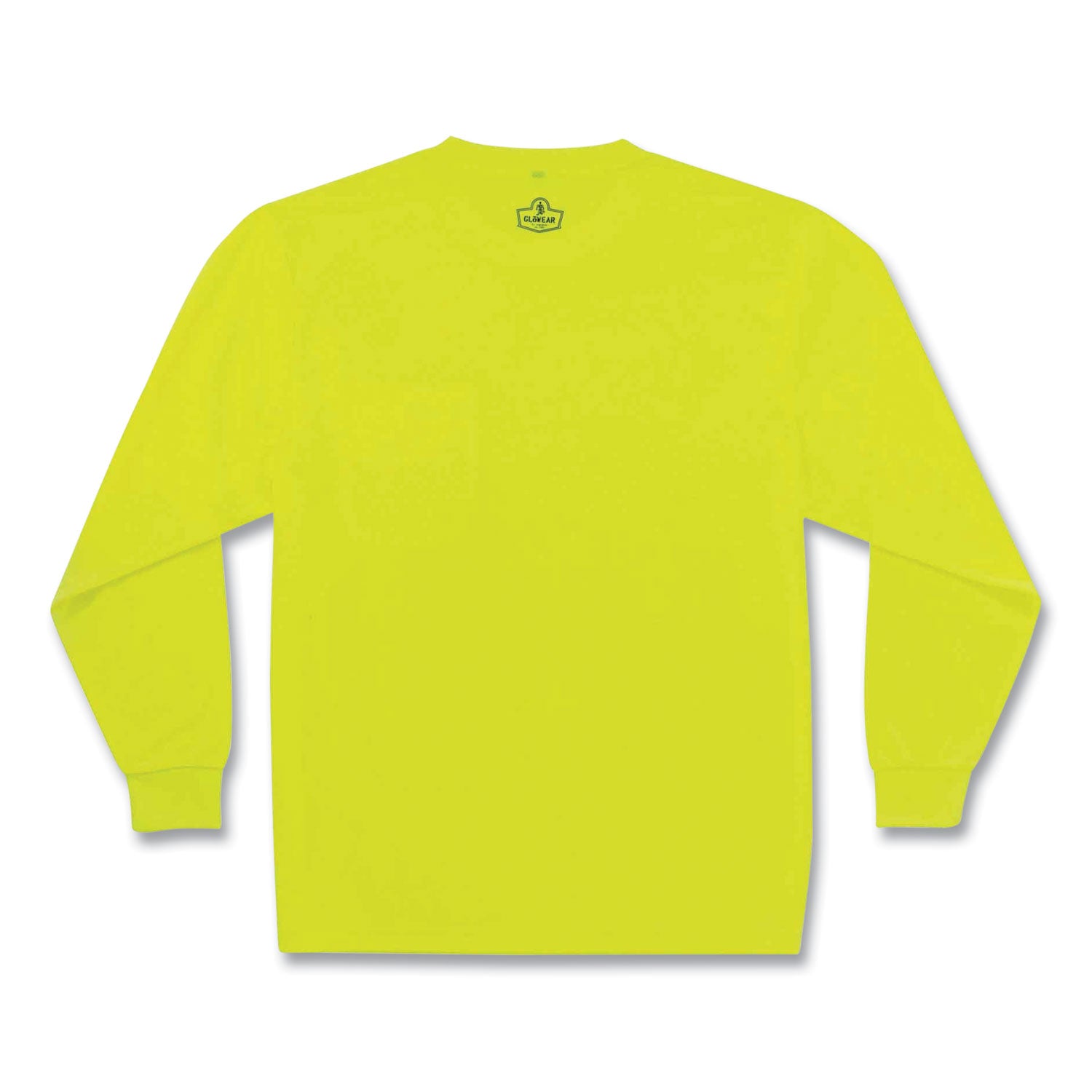 Ergodyne 8091 Non-Certified Long Sleeve T-Shirt, Small, Lime, Polyester, 1 Each