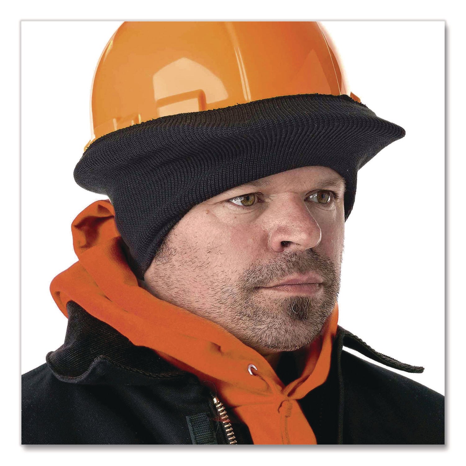 Polyester - Black - Half Cap Style, Stretchable - 1 Each
