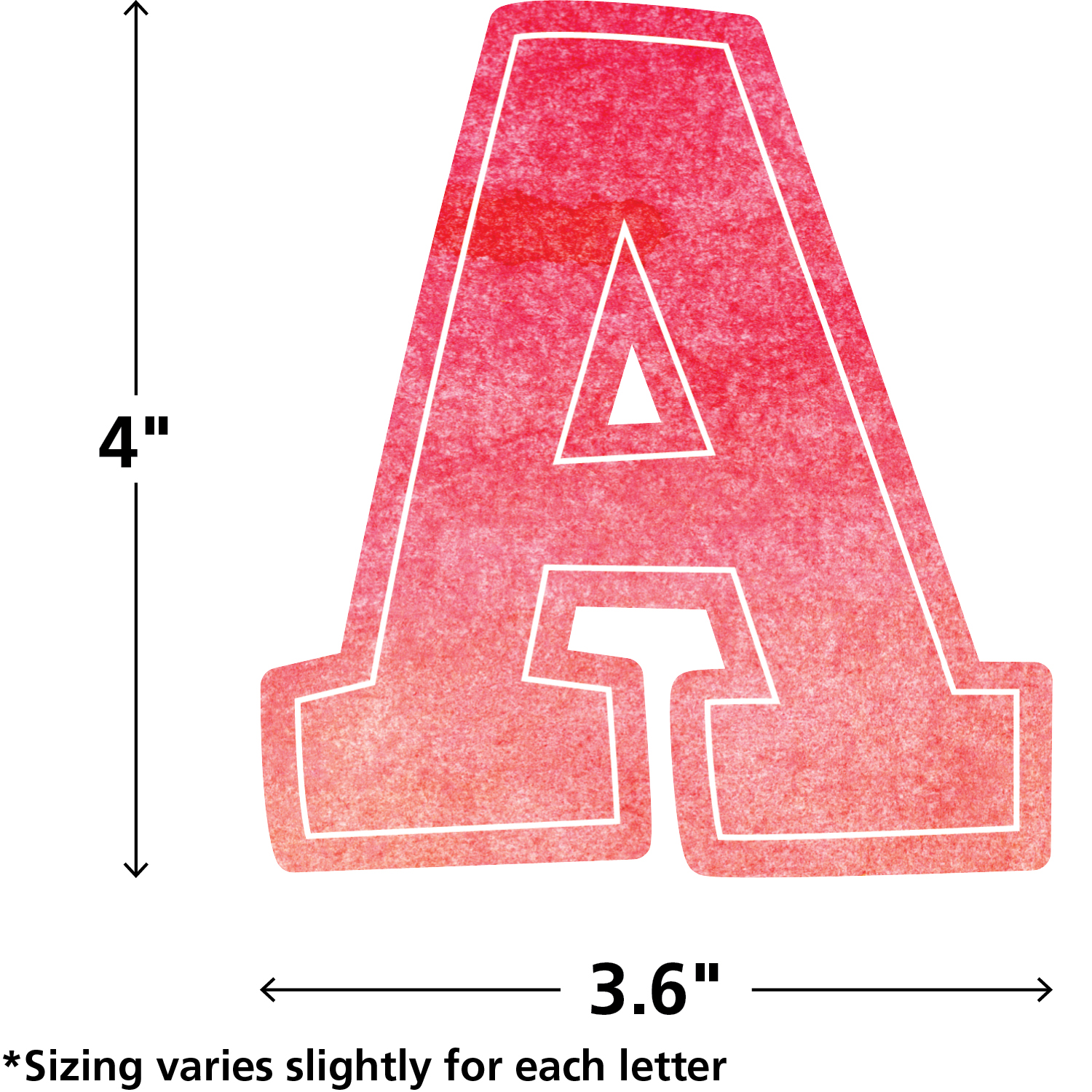 Watercolor Bold Block 4" Letters Combo Pack