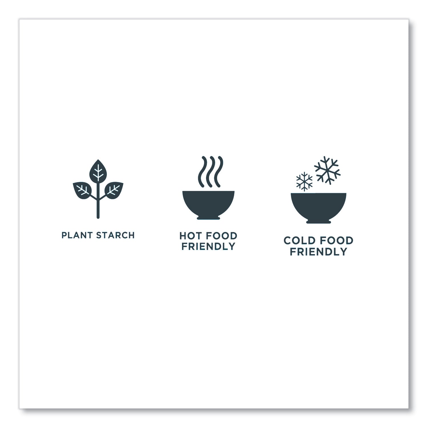 EcoSense Renewable Plant Starch Cutlery, Knife, Plastic, Cream, 50/Pack