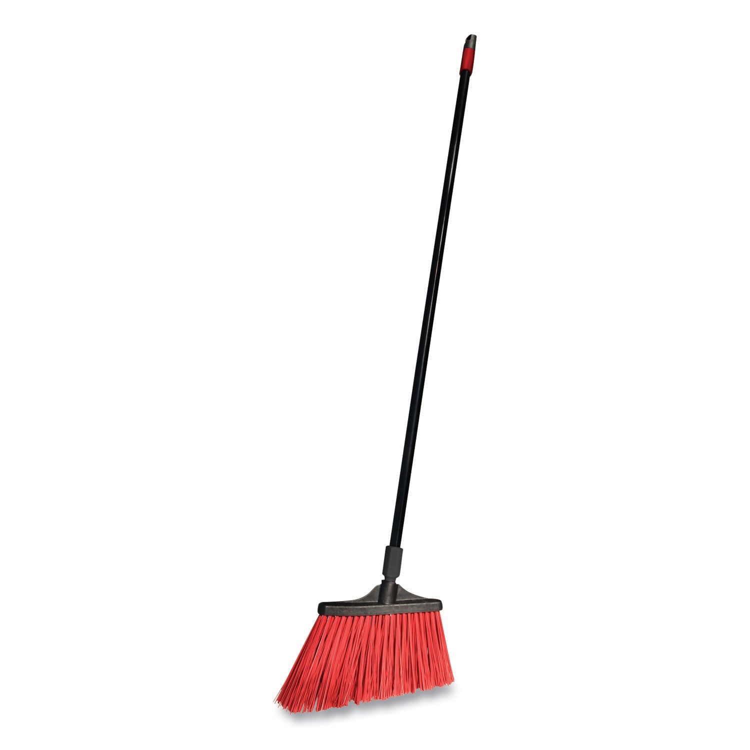 Maxistrong Angle Broom, 56" Length, Black, 6/Carton
