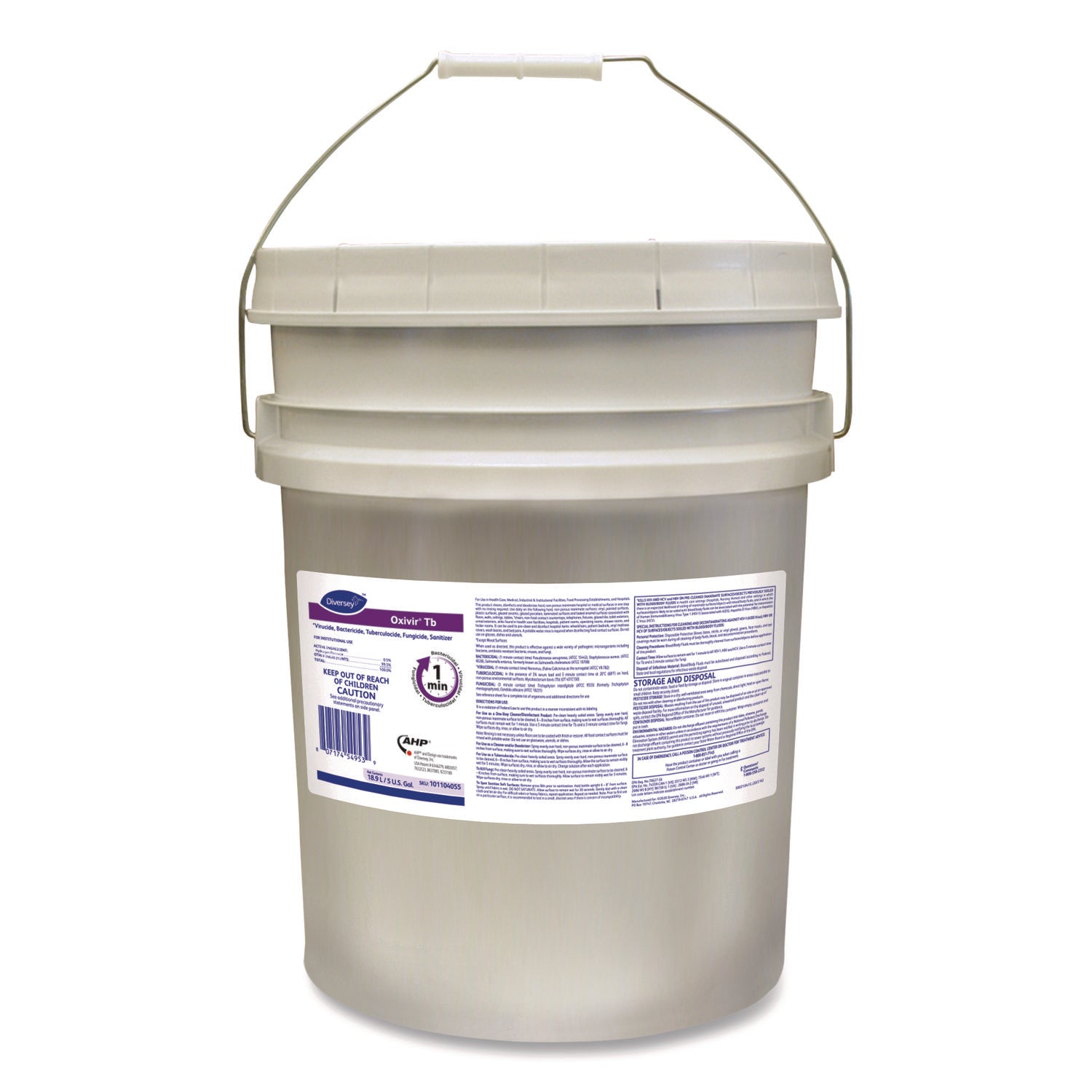 Oxivir Tb Ready To Use, Cherry Almond Scent, 5 Gal Pail