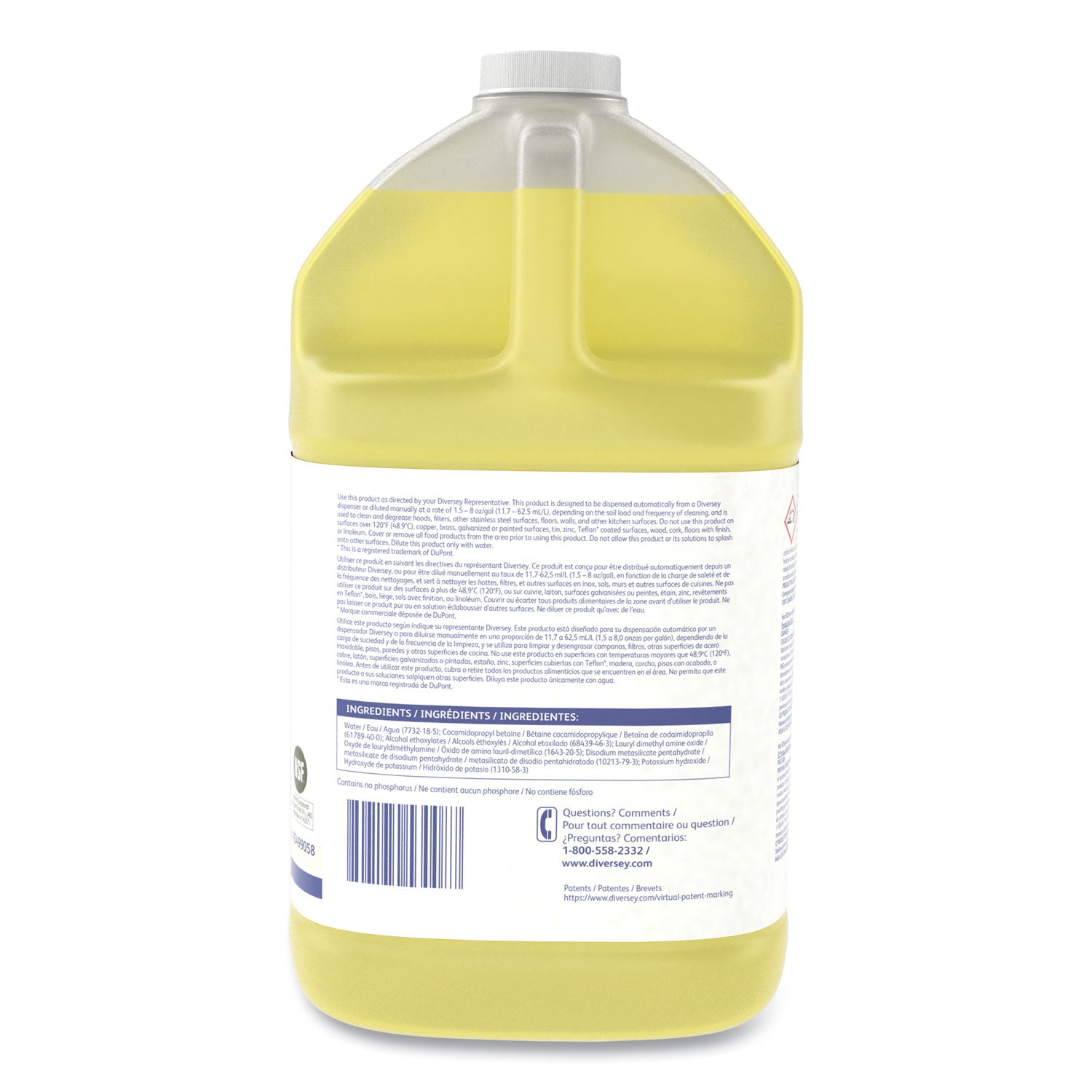 Suma Break-Up Ii D3.5 Heavy-Duty Foaming Grease-Release Cleaner, 128 Oz Bottle, 4/carton