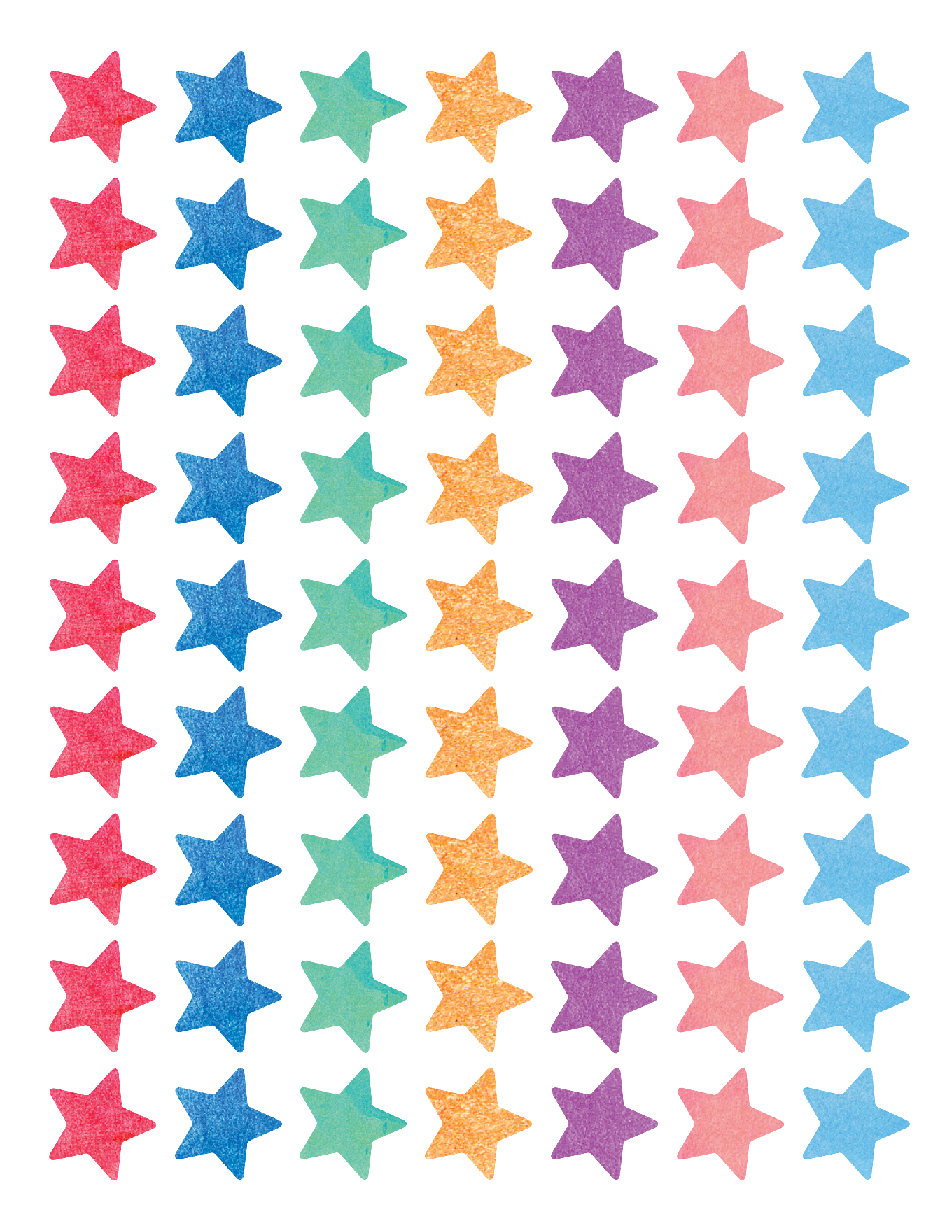 Watercolor Stars Mini Stickers