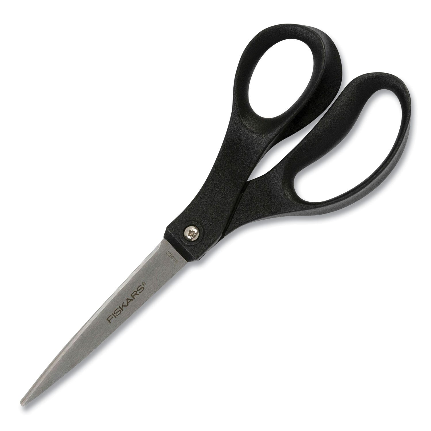 Fiskars Recycled All-purpose Scissors, Stainless Steel Blades, Straight Tip, Black, 1 Each