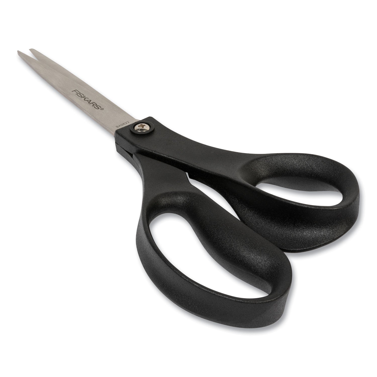 Fiskars Recycled All-purpose Scissors, Stainless Steel Blades, Straight Tip, Black, 1 Each