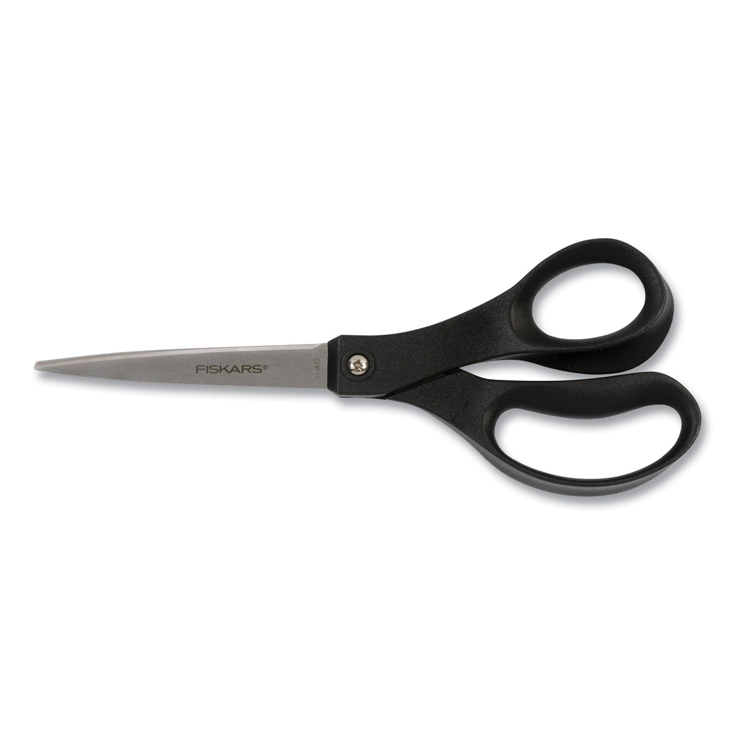 Fiskars Recycled All-purpose Scissors, Stainless Steel Blades, Straight Tip, Black, 1 Each