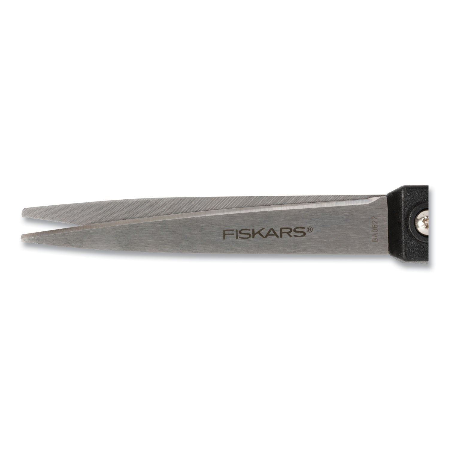 Fiskars Recycled All-purpose Scissors, Stainless Steel Blades, Straight Tip, Black, 1 Each