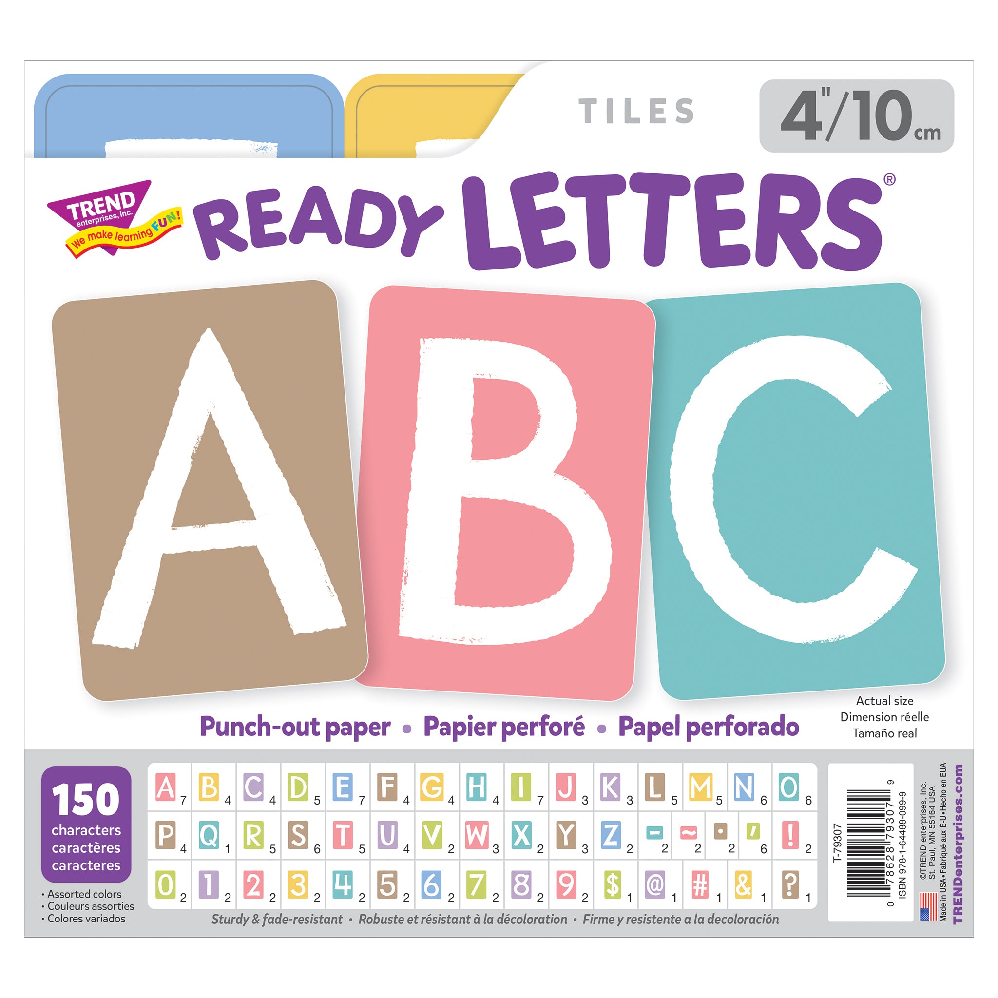 Garden Path 4" Tiles Uppercase Ready Letters®, 150 Pieces