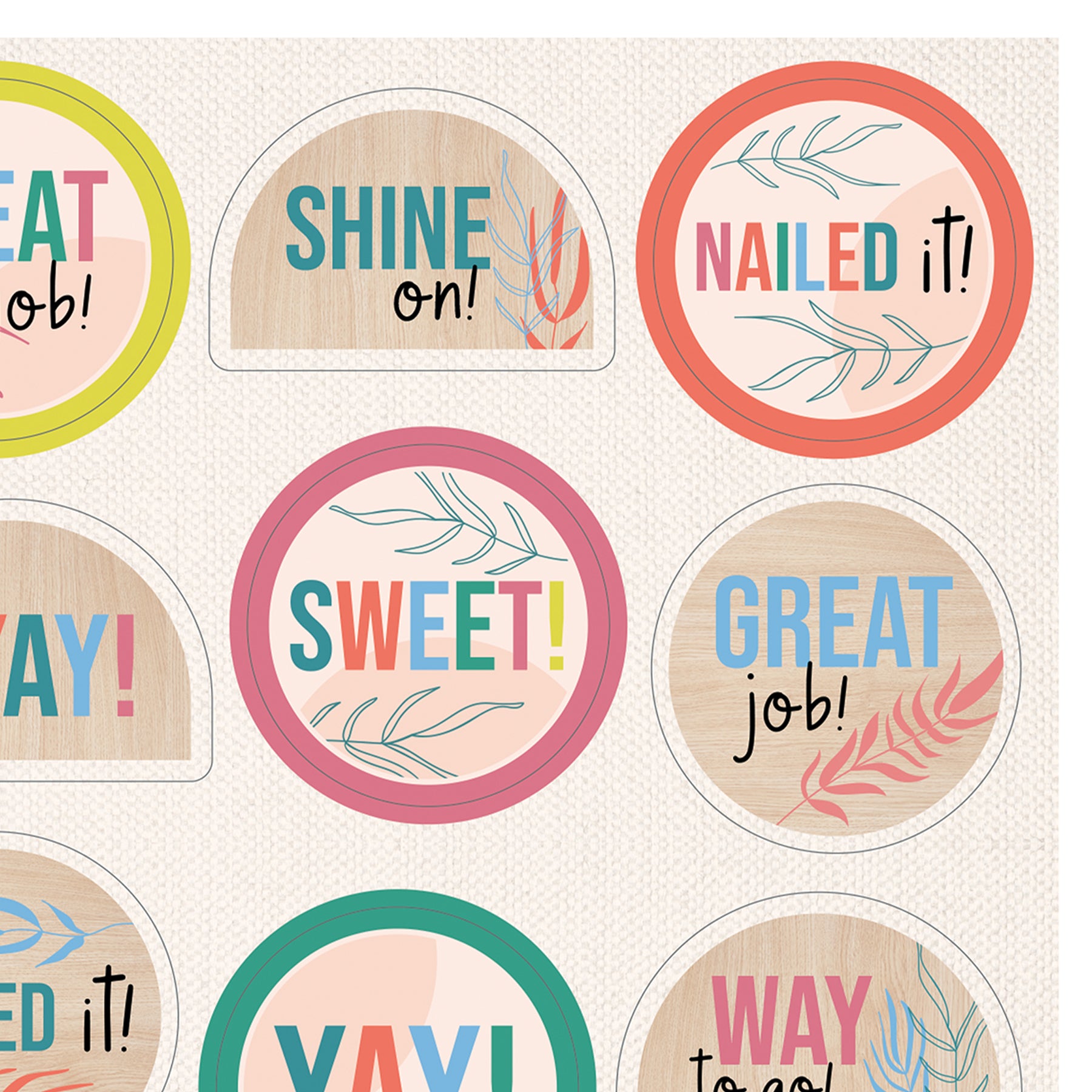 True to You Motivators Motivational Stickers, Pack of 72