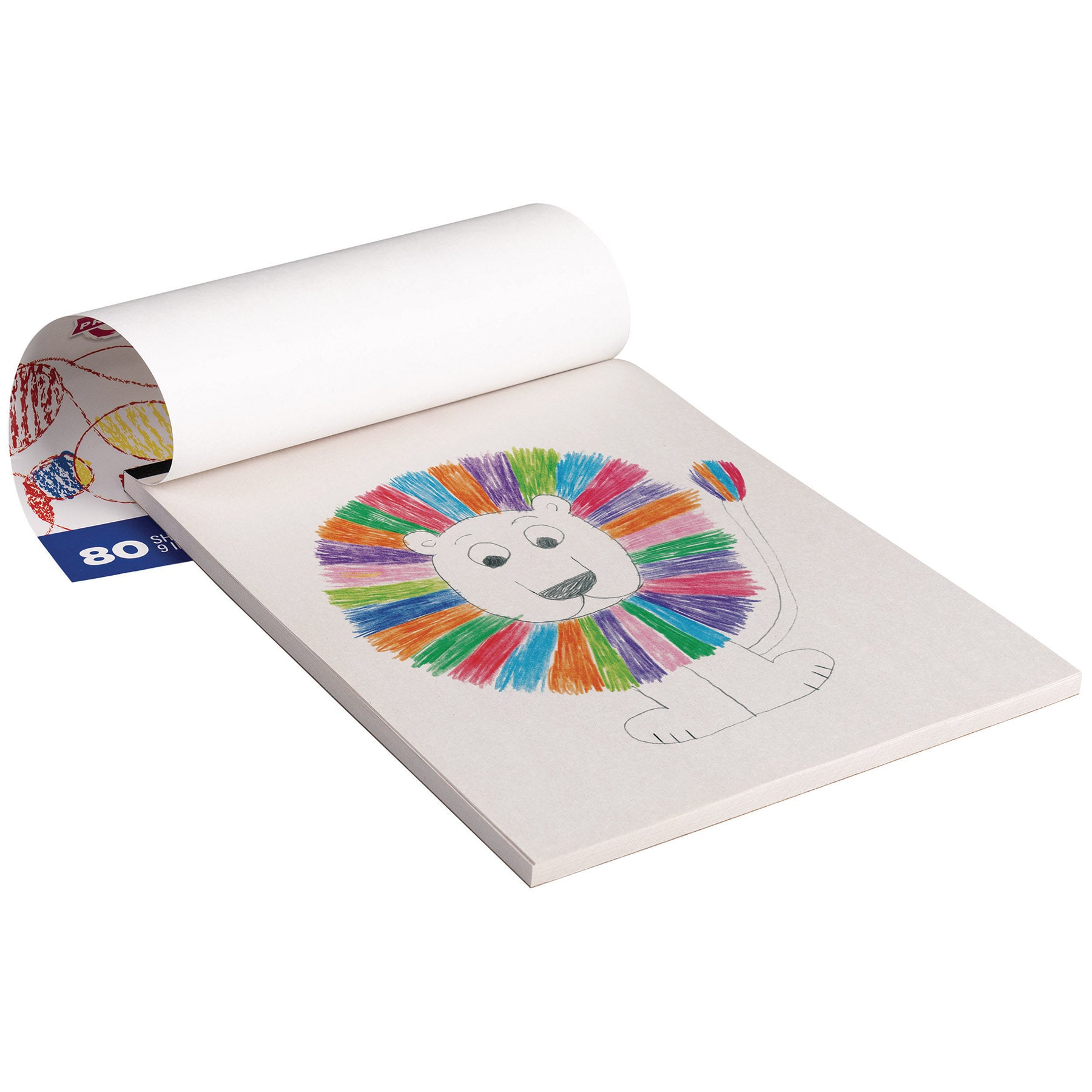 Doodle Pad, White, 9" x 12", 80 Sheets