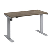 Bush Business Furniture Move 40 Series 48W x 24D Electric Height Adjustable Standing Desk in Modern Hickory with Metallic Gray Base - 47.6" Width x 23.35" Depth x 28.17" Height