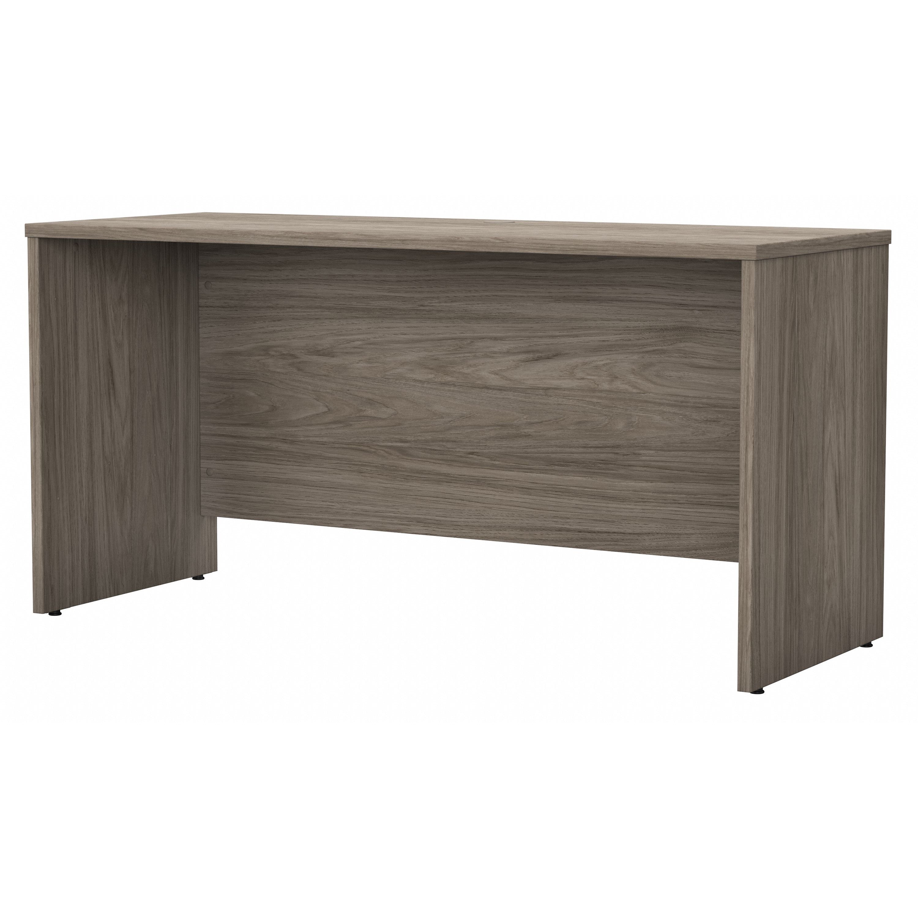 Bush Business Furniture Studio C 60W x 24D Credenza Desk in Modern Hickory - 59.45" Width x 23.35" Depth x 29.84" Height
