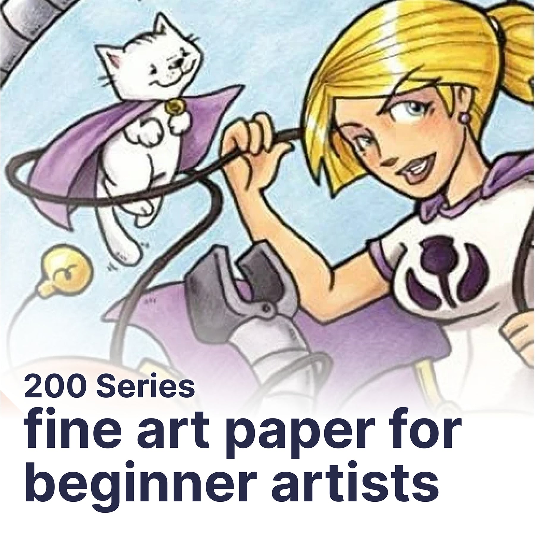 200 Series Watercolor Paper Pad, Tape Binding, 15 Sheet, 11x15 inch, 1 Count