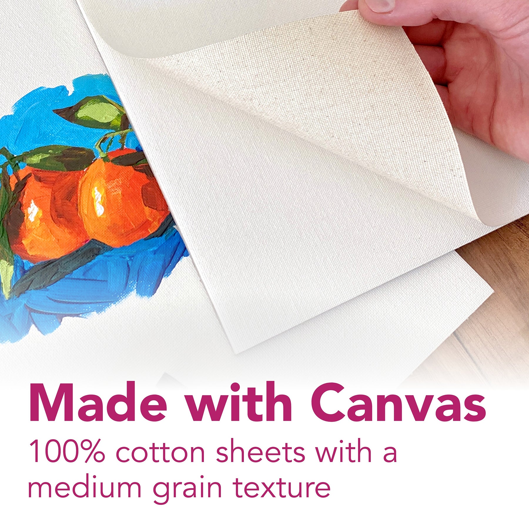 300 Series Canvas Pad, Tape Binding, 10 Sheet, 12x16 inch, 1 Count