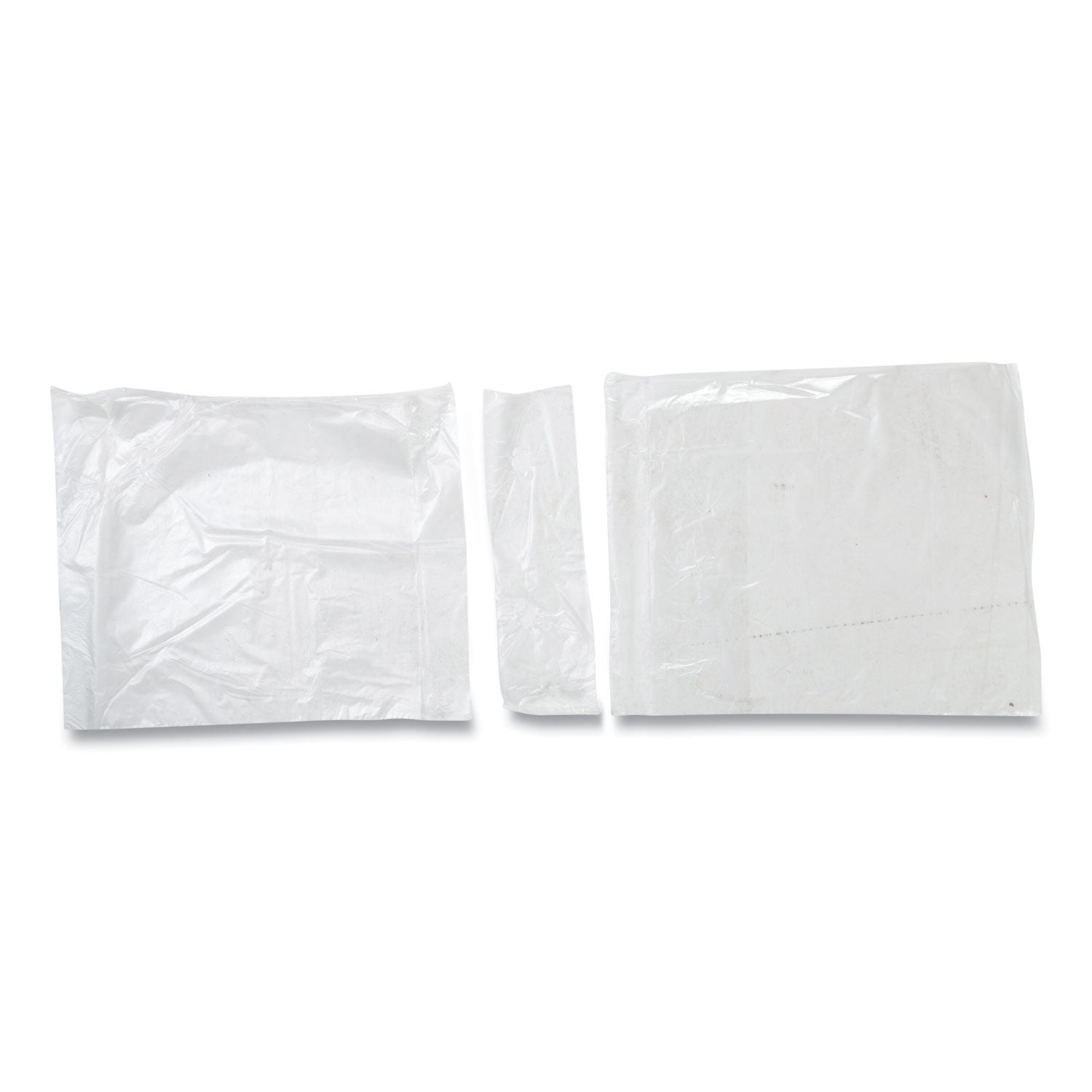 Saddle Bags, Fold-Top Closure, 0.59 mil, 7.99" x 6.49", Clear, 2,000/Carton