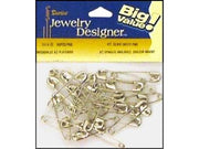 Darice JD Safety Pin #2 Silver 90pc