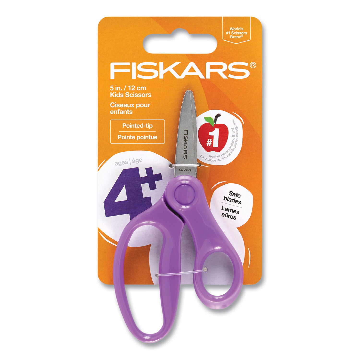 Fiskars 5" Pointed-tip Kids Scissors