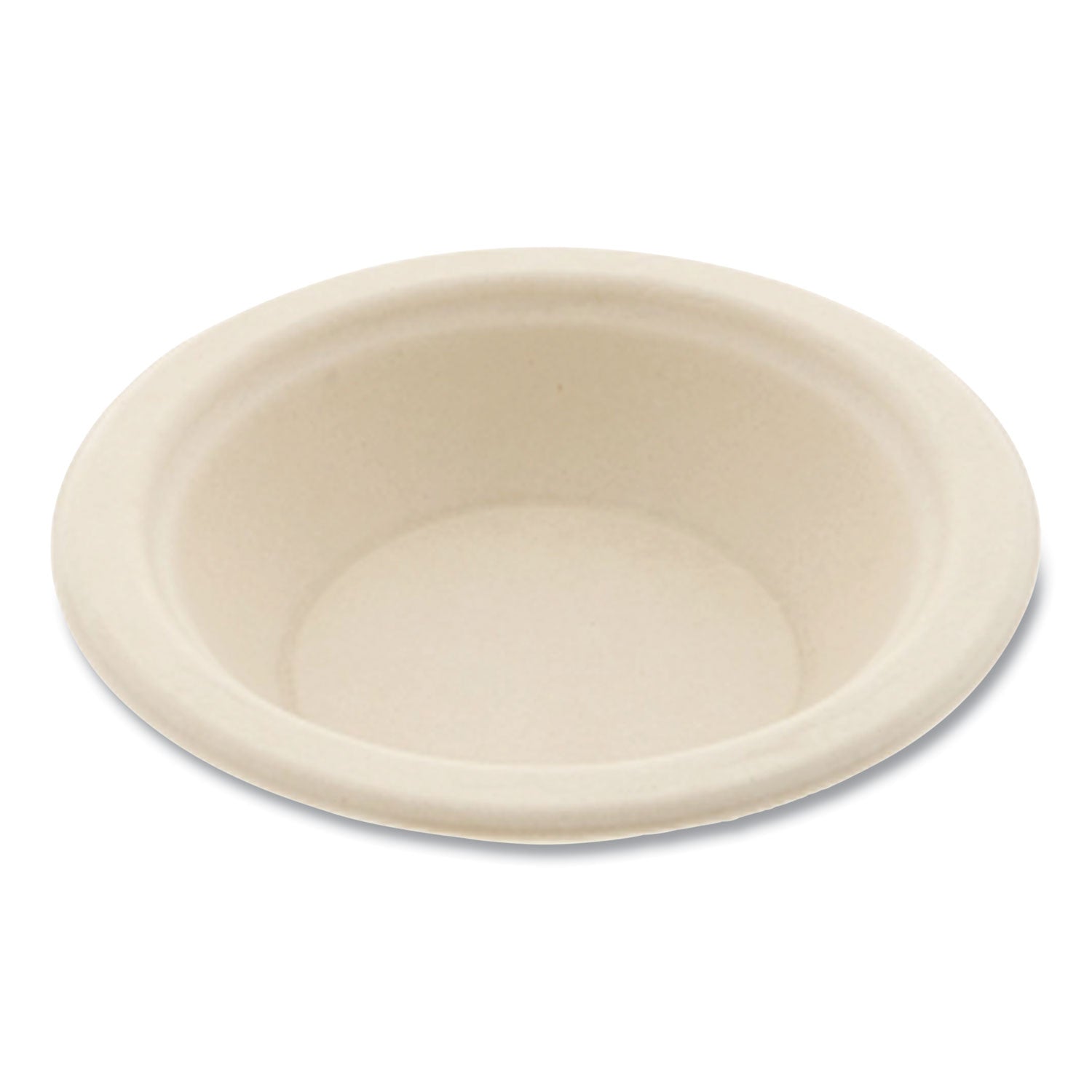 Bagasse PFAS-Free Dinnerware, Round Bowl, Sugarcane, 12 oz, Tan, 1,000/Carton