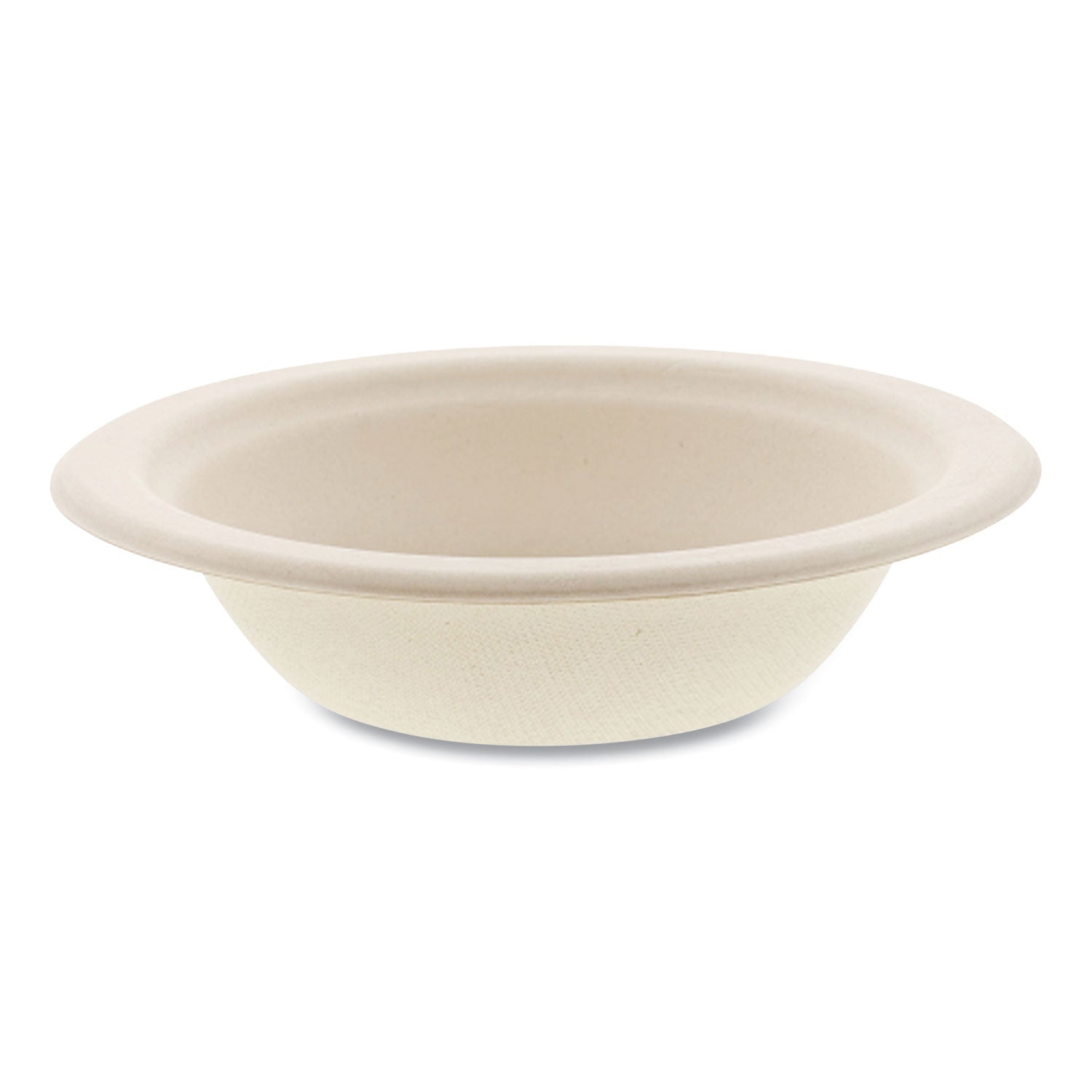 Bagasse PFAS-Free Dinnerware, Round Bowl, Sugarcane, 12 oz, Tan, 1,000/Carton