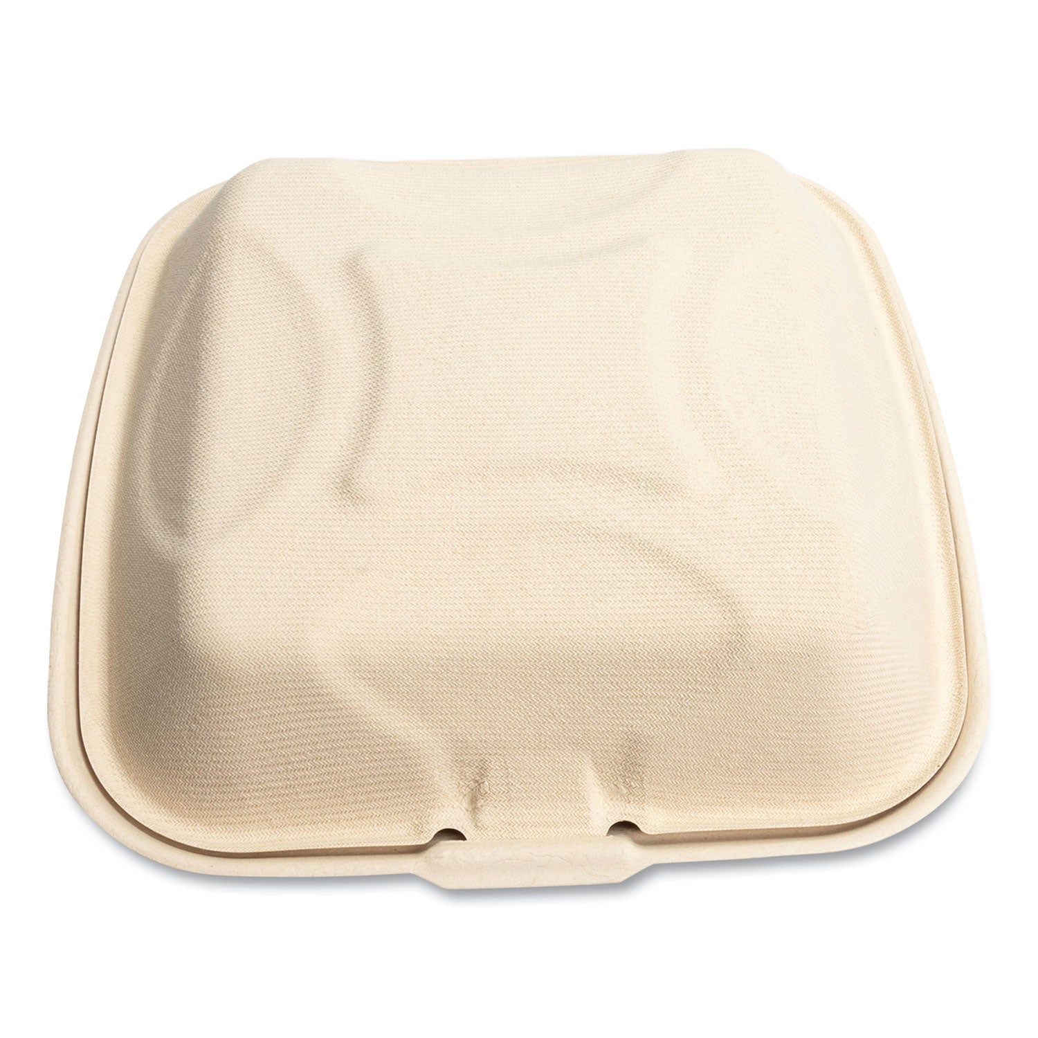 Bagasse PFAS-Free Food Containers, 9 x 9 x 3.19, Tan, Sugarcane, 100/Sleeve, 2 Sleeves/Carton