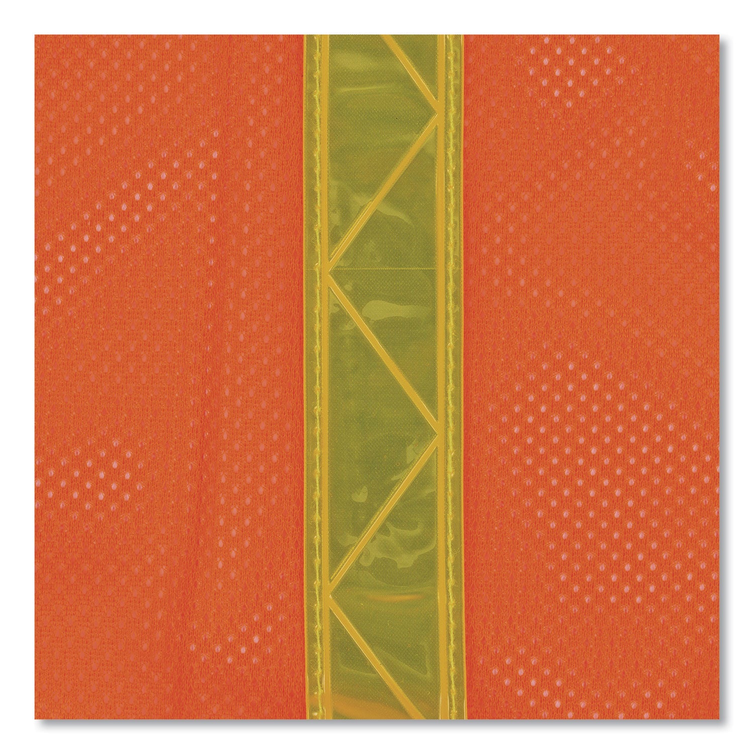 Ergodyne 8080BAX Non-Certified X-Back Vest, Hook & Loop Closure, Polyester Mesh, Orange, Reflective, 1 Each