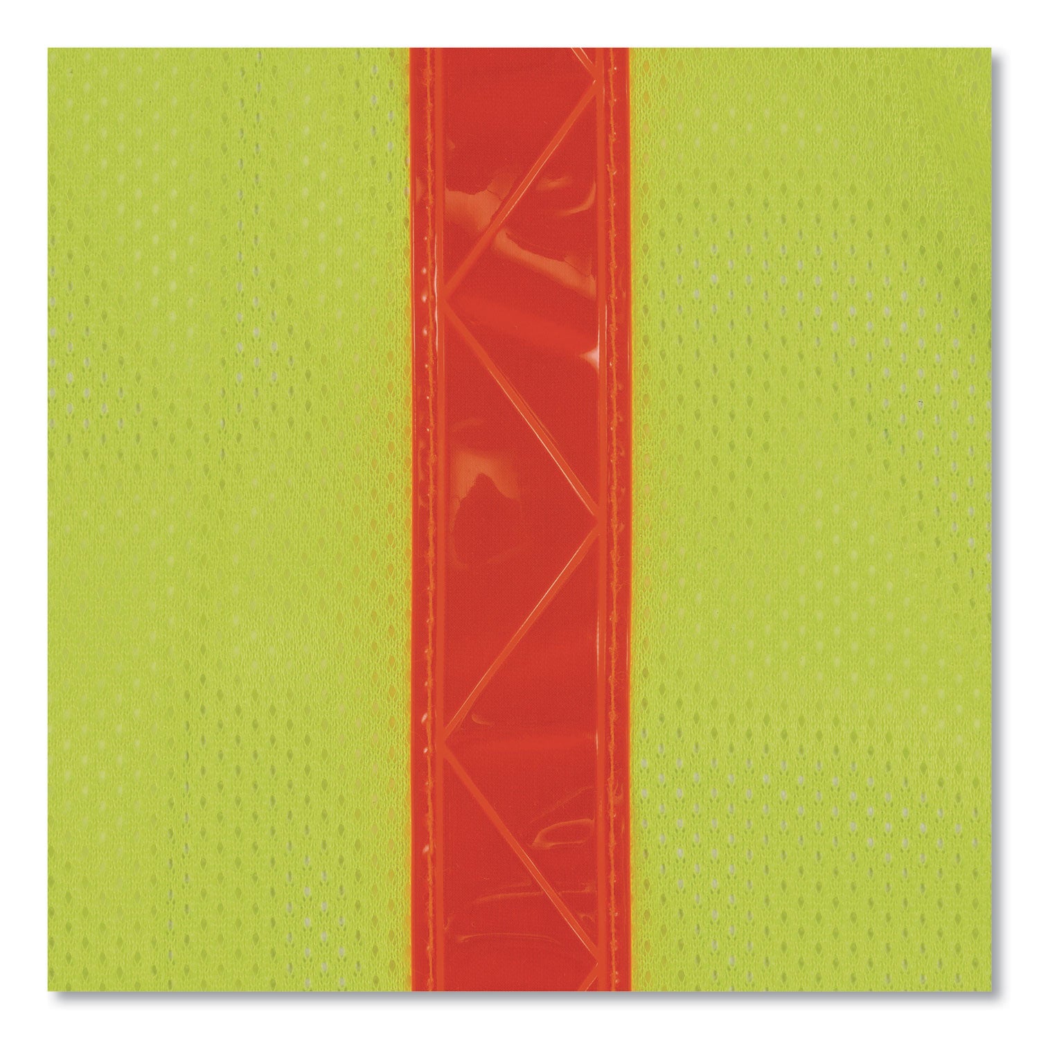 Ergodyne 8080BAX Non-Certified X-Back Vest, Hook & Loop Closure, Polyester Mesh, Lime, Reflective, 1 Each