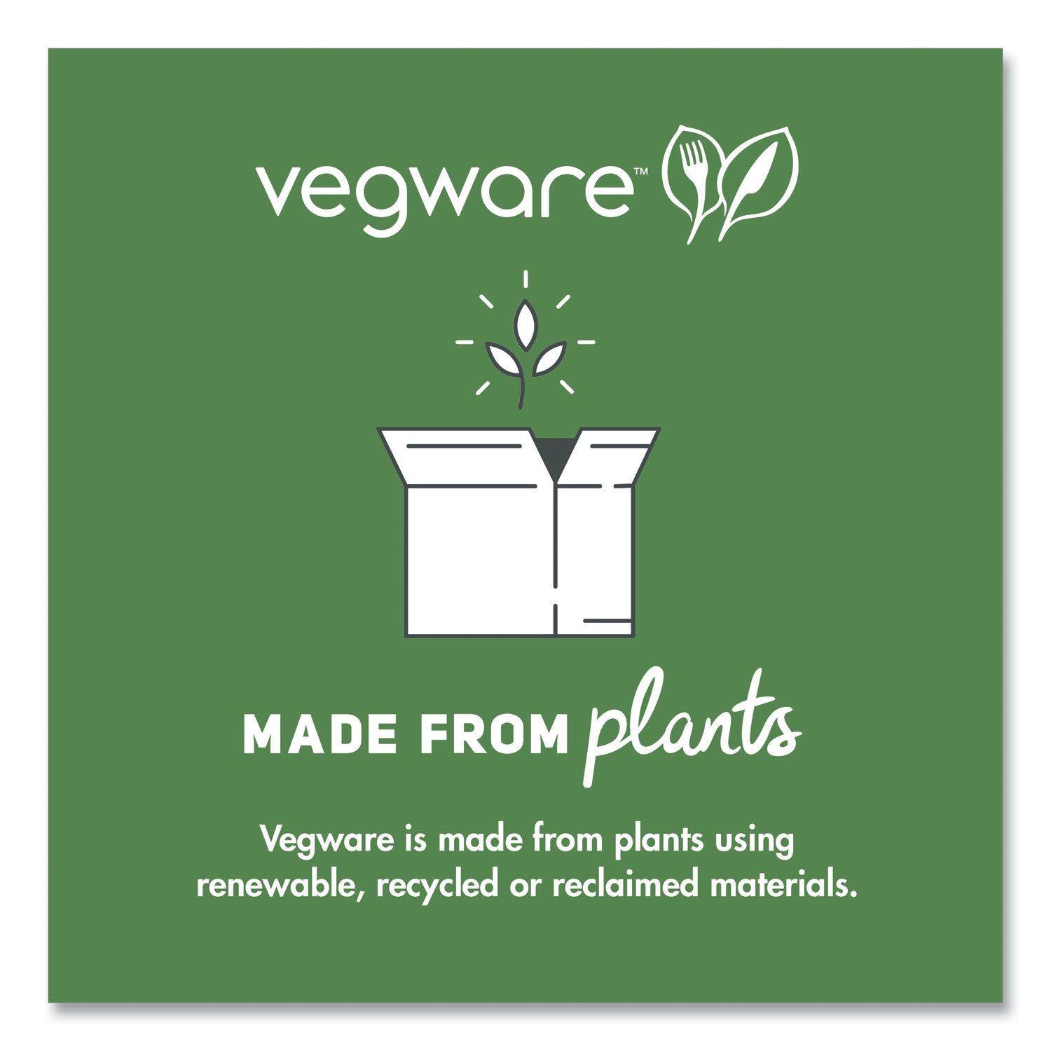 89 Series Hot Cup Lids, Fits Vegware 89-Series Hot Cups, Plastic, White, 1,000/Carton