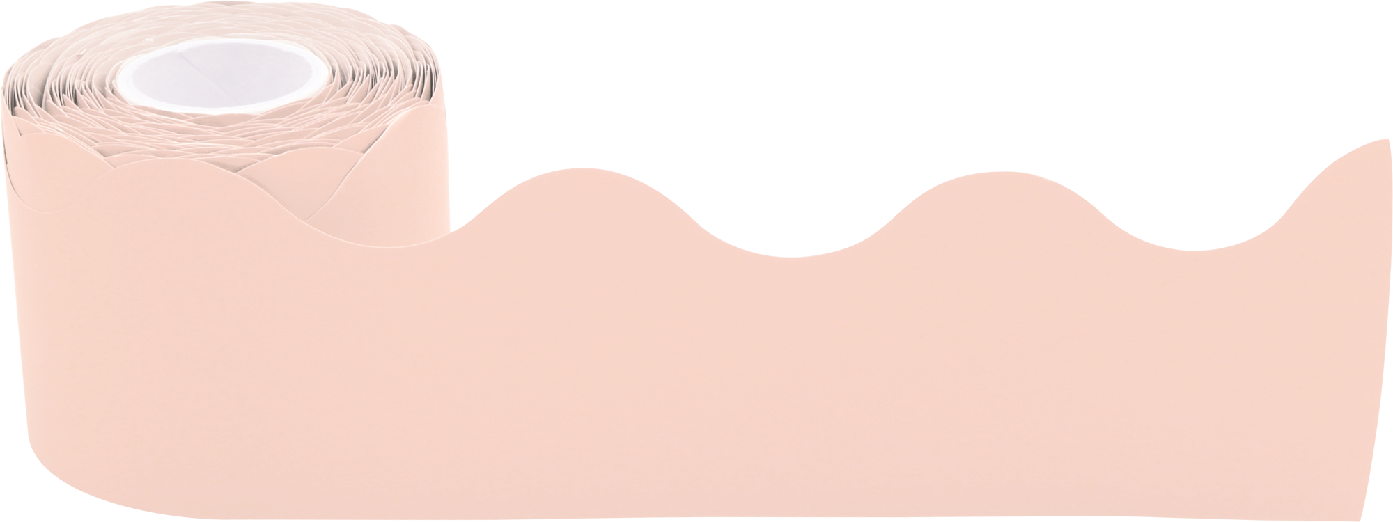 Blush Scalloped Rolled Border Trim