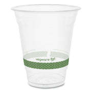 96-Series Cold Cup, 12 oz, Plastic, Clear/Green, 1,000/Carton