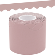 Light Mauve Scalloped Rolled Border Trim