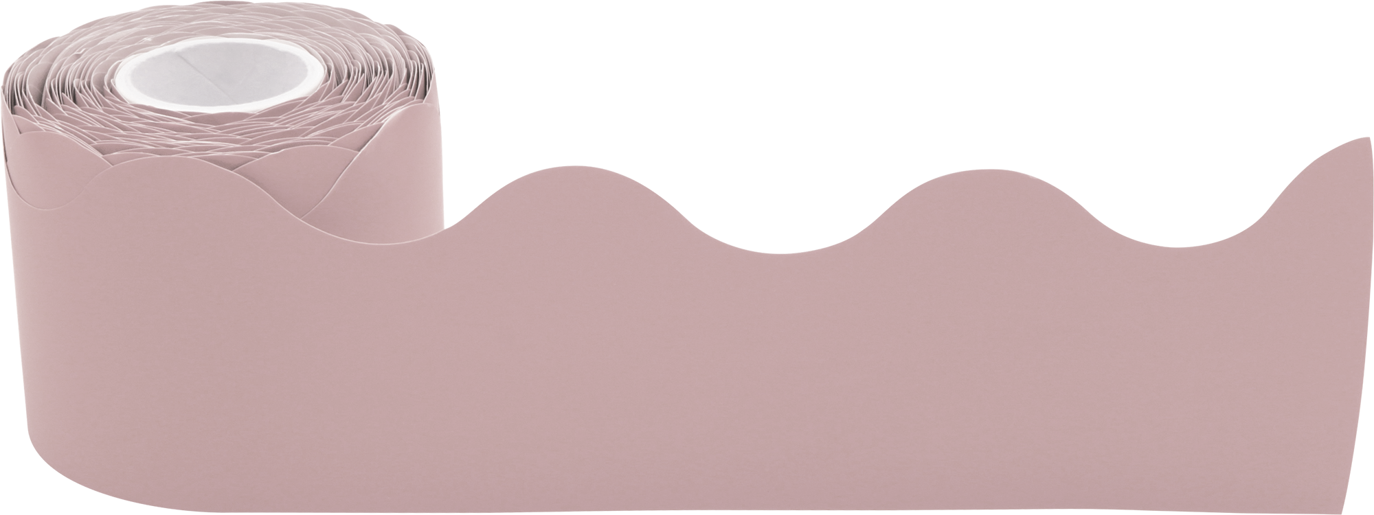 Light Mauve Scalloped Rolled Border Trim