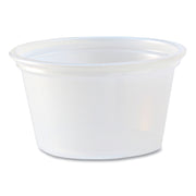Portion Cups, 0.75 oz, Plastic, Translucent, 125/Sleeve, 20 Sleeve/Carton