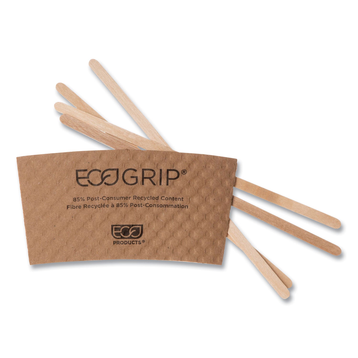 Eco-Products 7" Wooden Stir Sticks - 7" Length - Wood - Woodgrain - 1000 / Pack