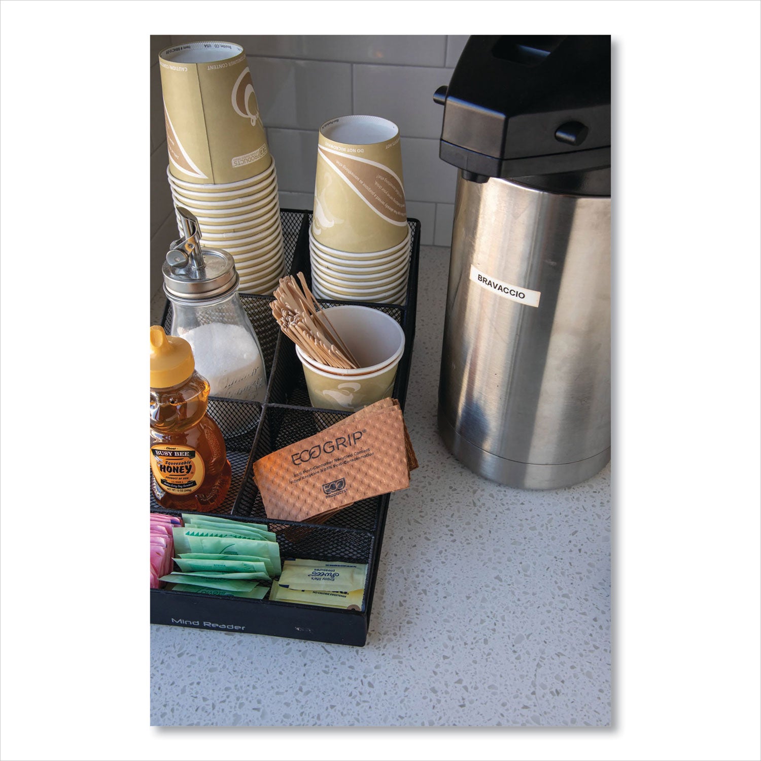 Eco-Products 7" Wooden Stir Sticks - 7" Length - Wood - Woodgrain - 1000 / Pack
