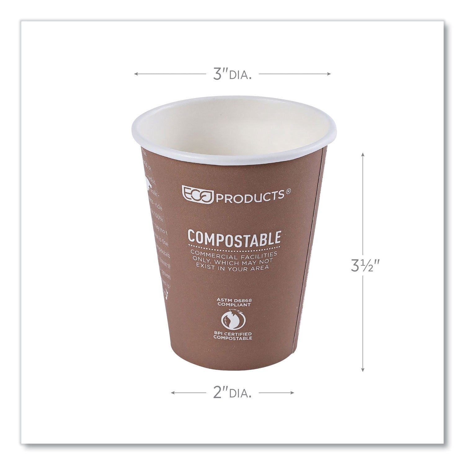 8 fl oz - Multi - Paper, Resin - Hot Drink - 50/Pack - 20 / Carton