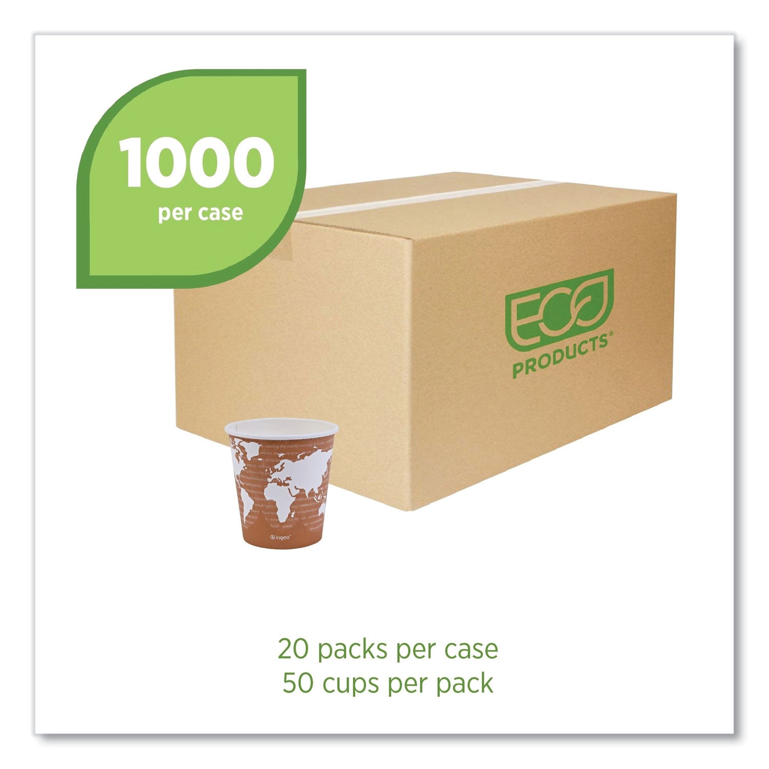 10 fl oz - Multi - Paper, Resin - Hot Drink - 50/Pack - 20 / Carton