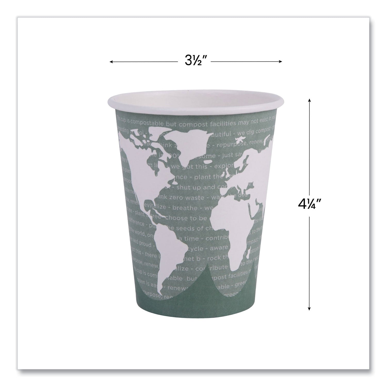 12 fl oz - Multi - Paper, Resin - Hot Drink - 50/Pack - 20 / Carton