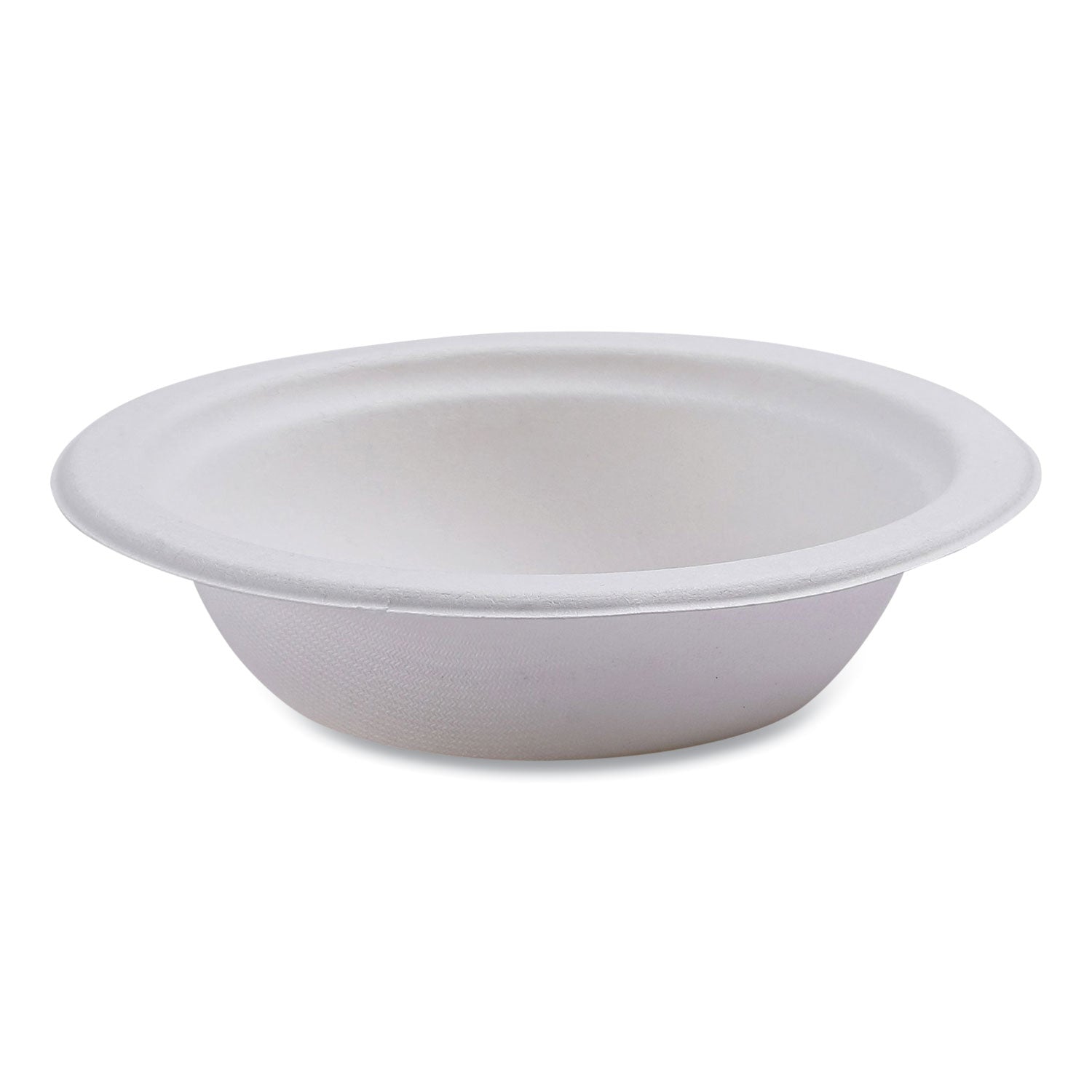 Breakroom - Disposable - Microwave Safe - White - Sugarcane Fiber Body - 1000 / Carton