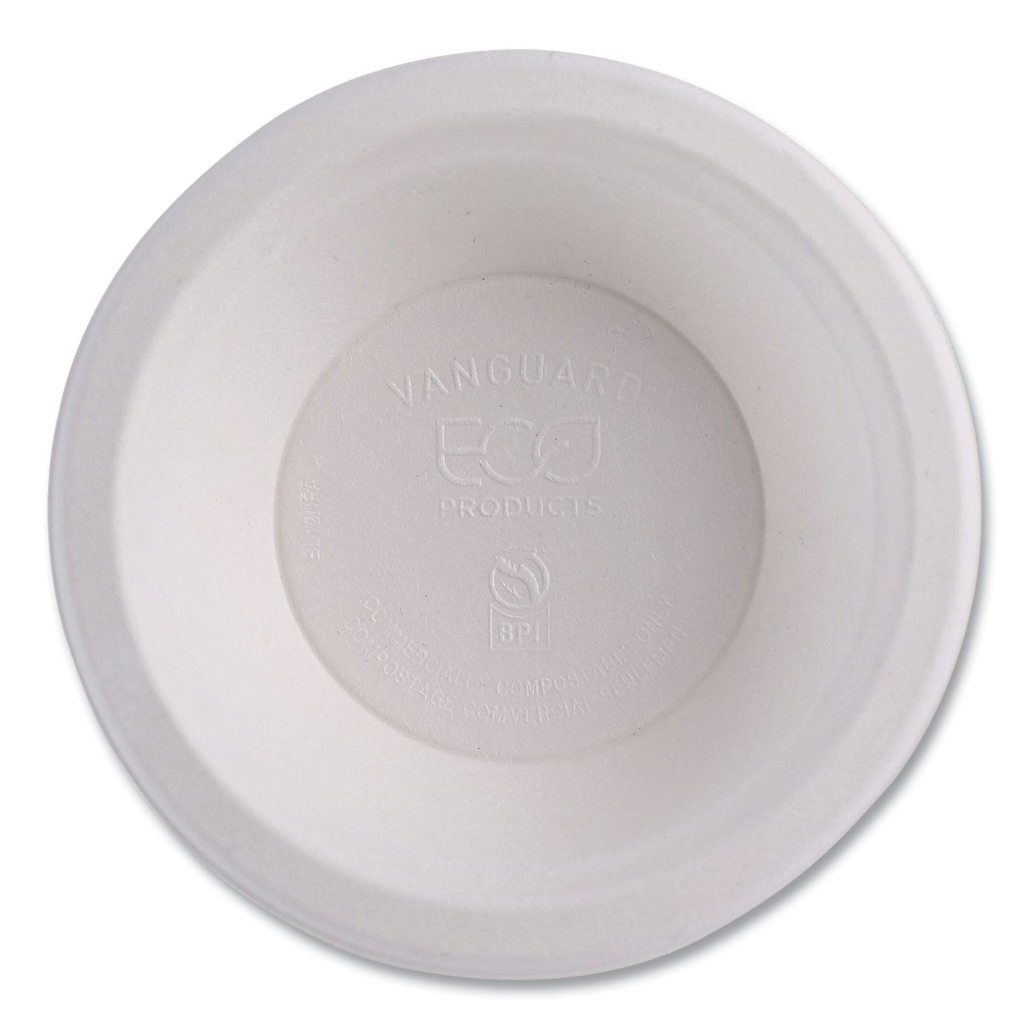 Breakroom - Disposable - Microwave Safe - White - Sugarcane Fiber Body - 1000 / Carton