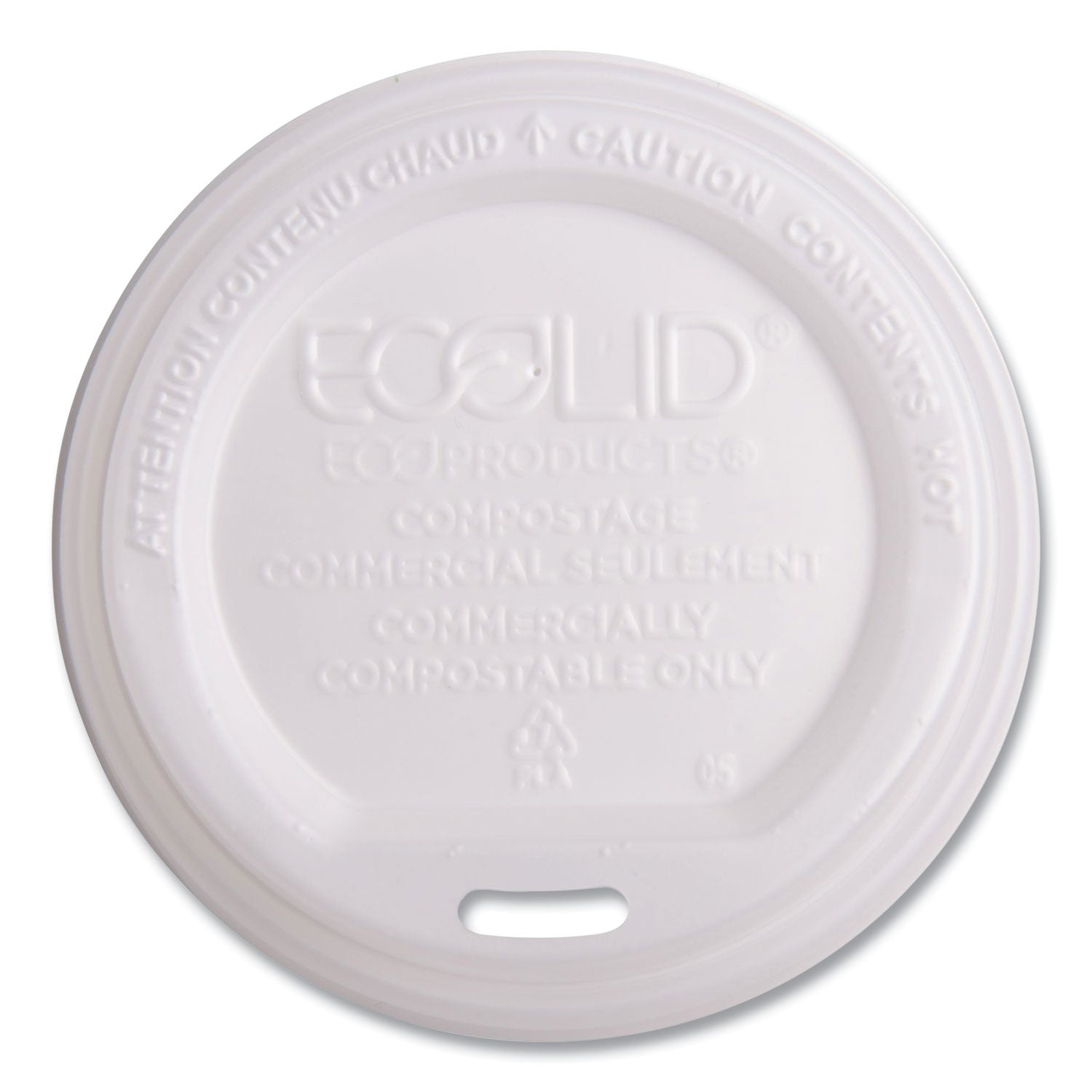 Polylactic Acid (PLA) - White - 50/Pack - 16 / Carton