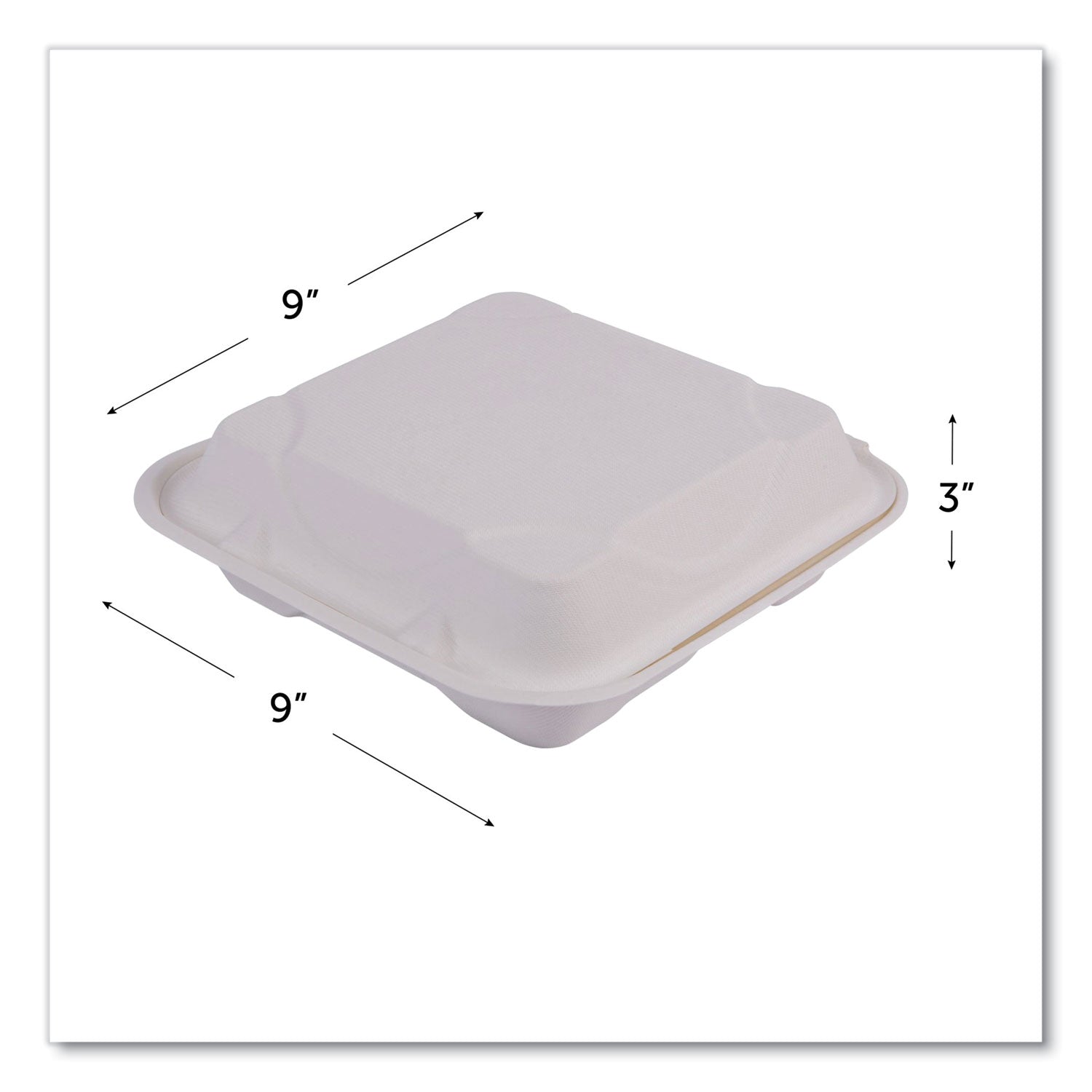 Storing - Disposable - Microwave Safe - White - Sugarcane Body - 200 / Carton