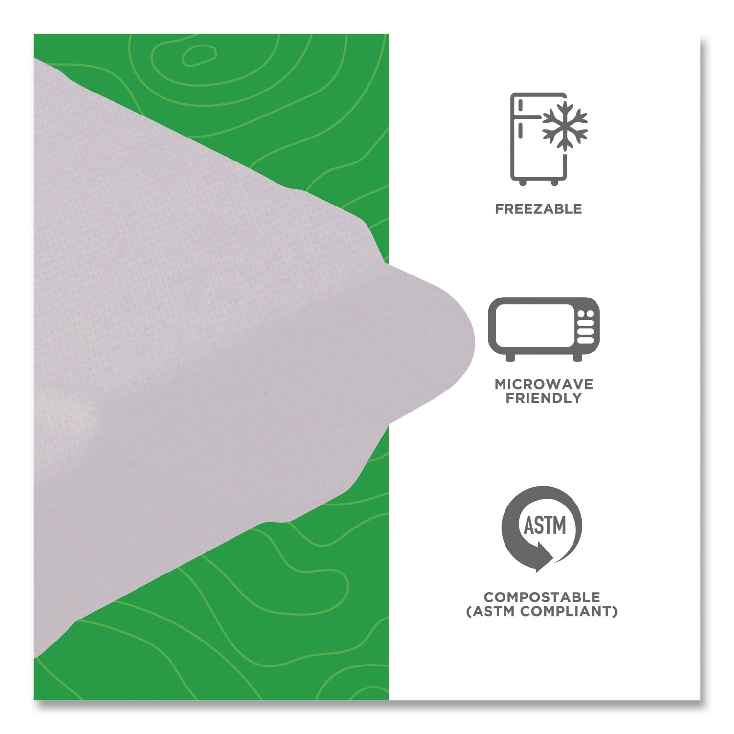 Storing - Disposable - Microwave Safe - White - Sugarcane Body - 200 / Carton