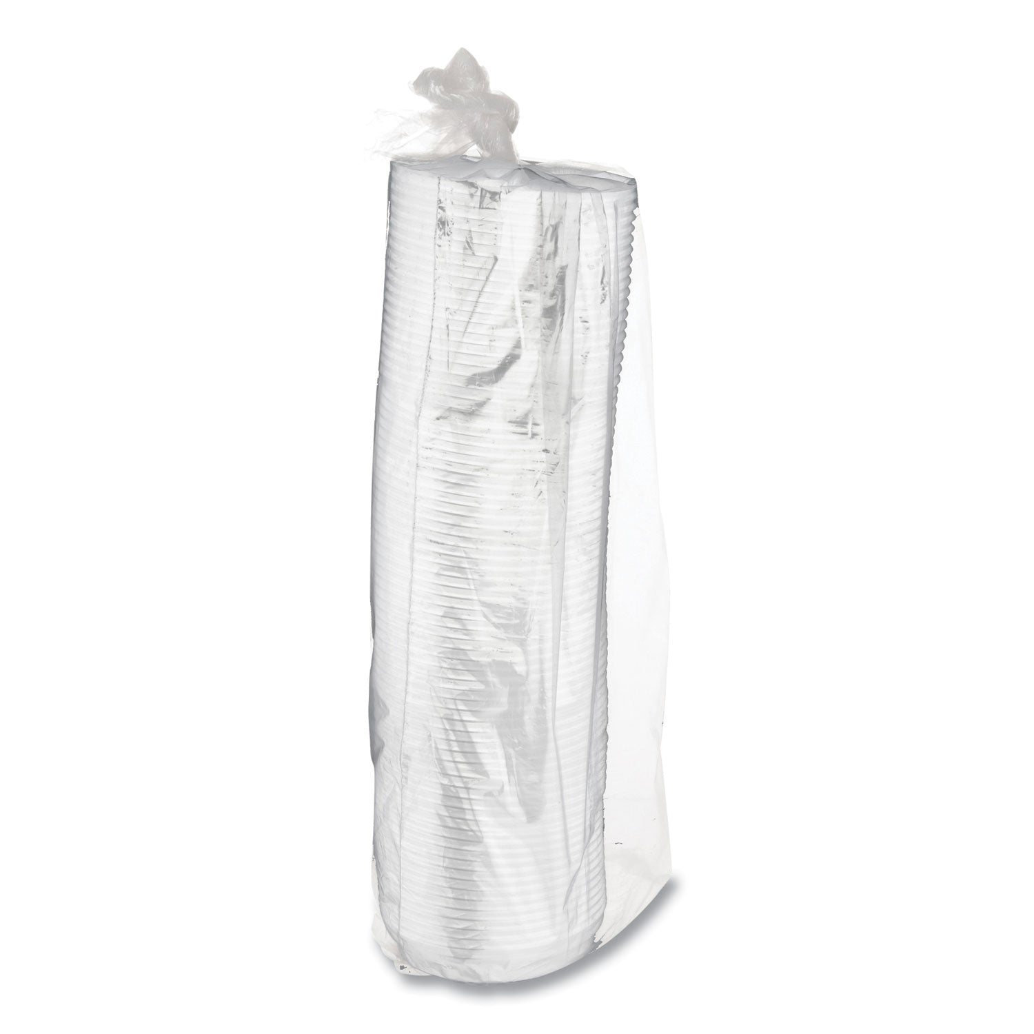 EcoLid 25% Recycled Content Hot Cup Lid, Fits 8 oz Hot Cups, Plastic, White, 100/Pack, 10 Packs/Carton
