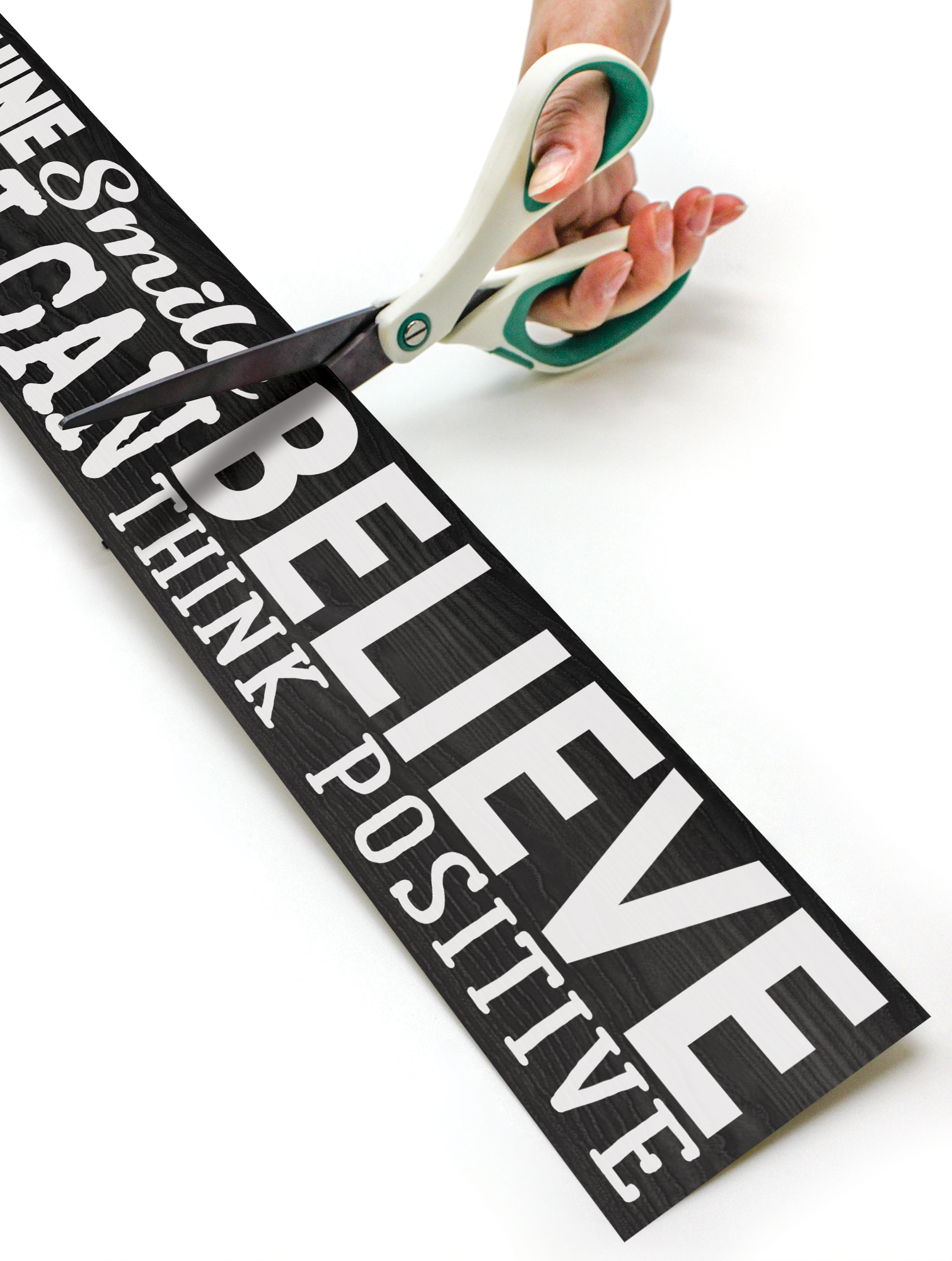 Modern Farmhouse Positive Sayings Straight Rolled Border Trim